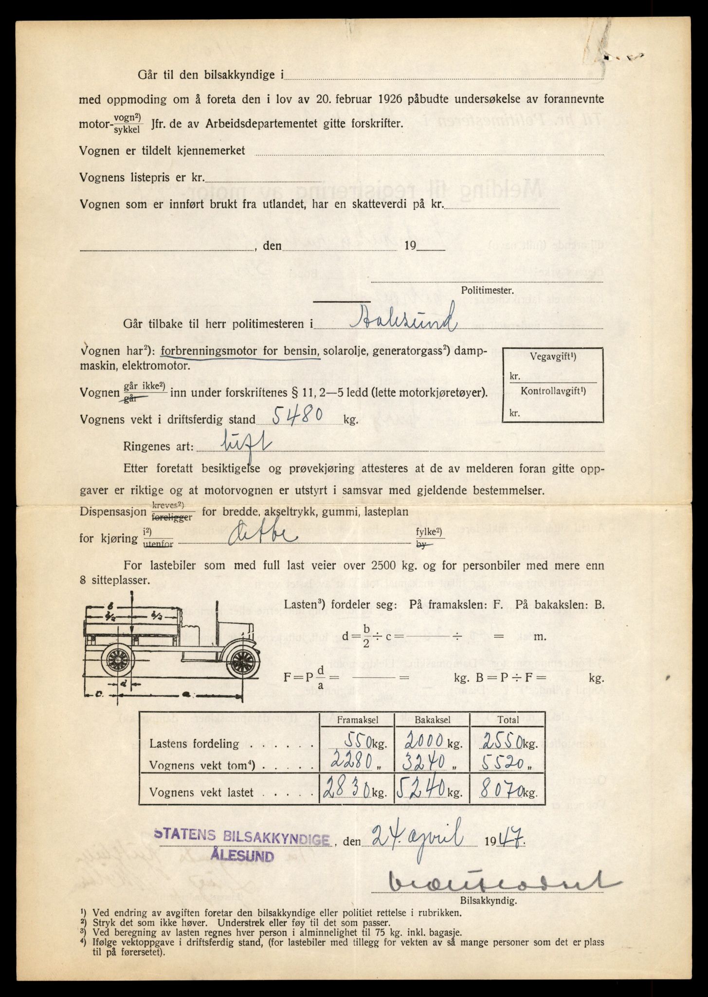 Møre og Romsdal vegkontor - Ålesund trafikkstasjon, AV/SAT-A-4099/F/Fe/L0010: Registreringskort for kjøretøy T 1050 - T 1169, 1927-1998, p. 1511