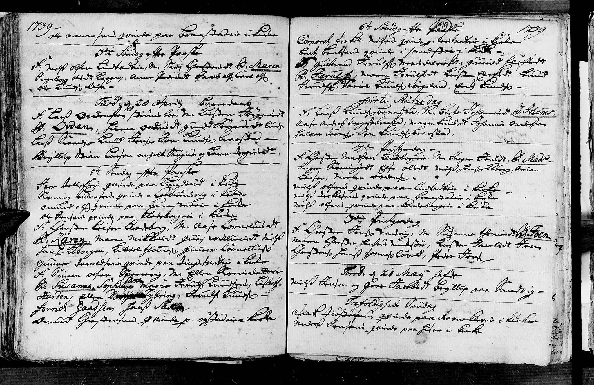 Øyestad sokneprestkontor, AV/SAK-1111-0049/F/Fa/L0004: Parish register (official) no. A 4, 1730-1750, p. 99