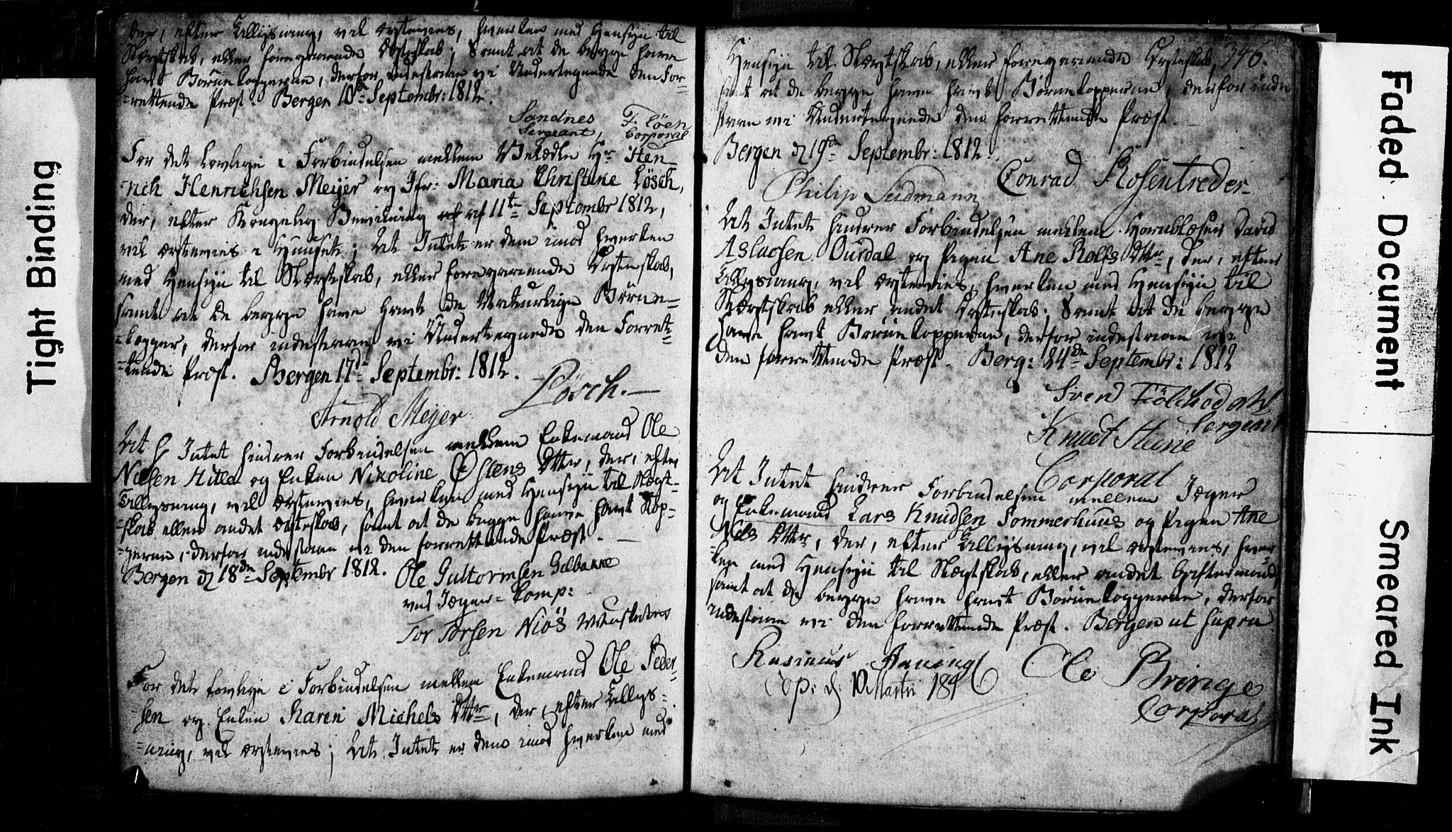 Korskirken sokneprestembete, AV/SAB-A-76101: Best man's statements no. II.5.1, 1776-1816, p. 346