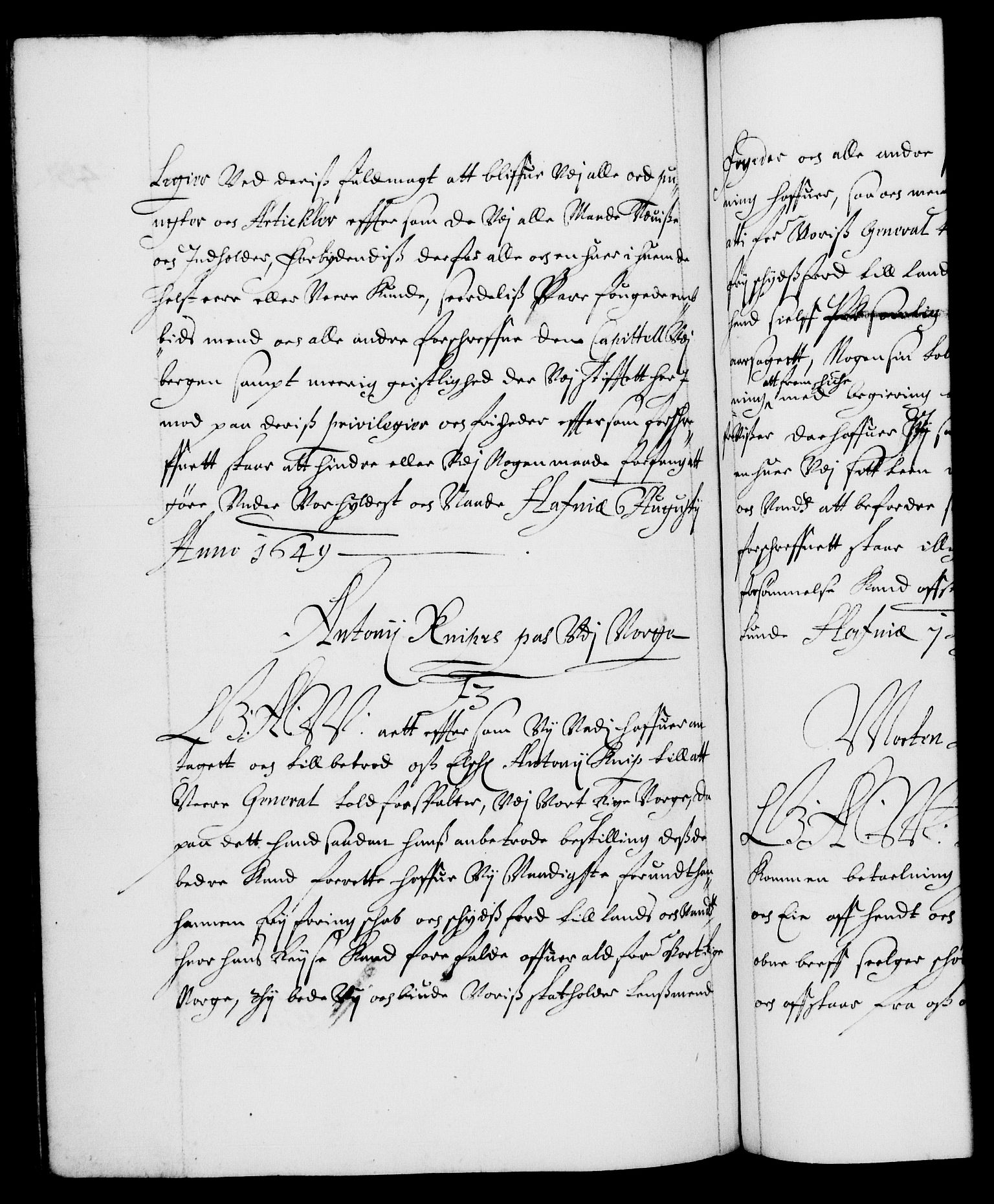 Danske Kanselli 1572-1799, RA/EA-3023/F/Fc/Fca/Fcaa/L0007: Norske registre (mikrofilm), 1648-1650, p. 545b