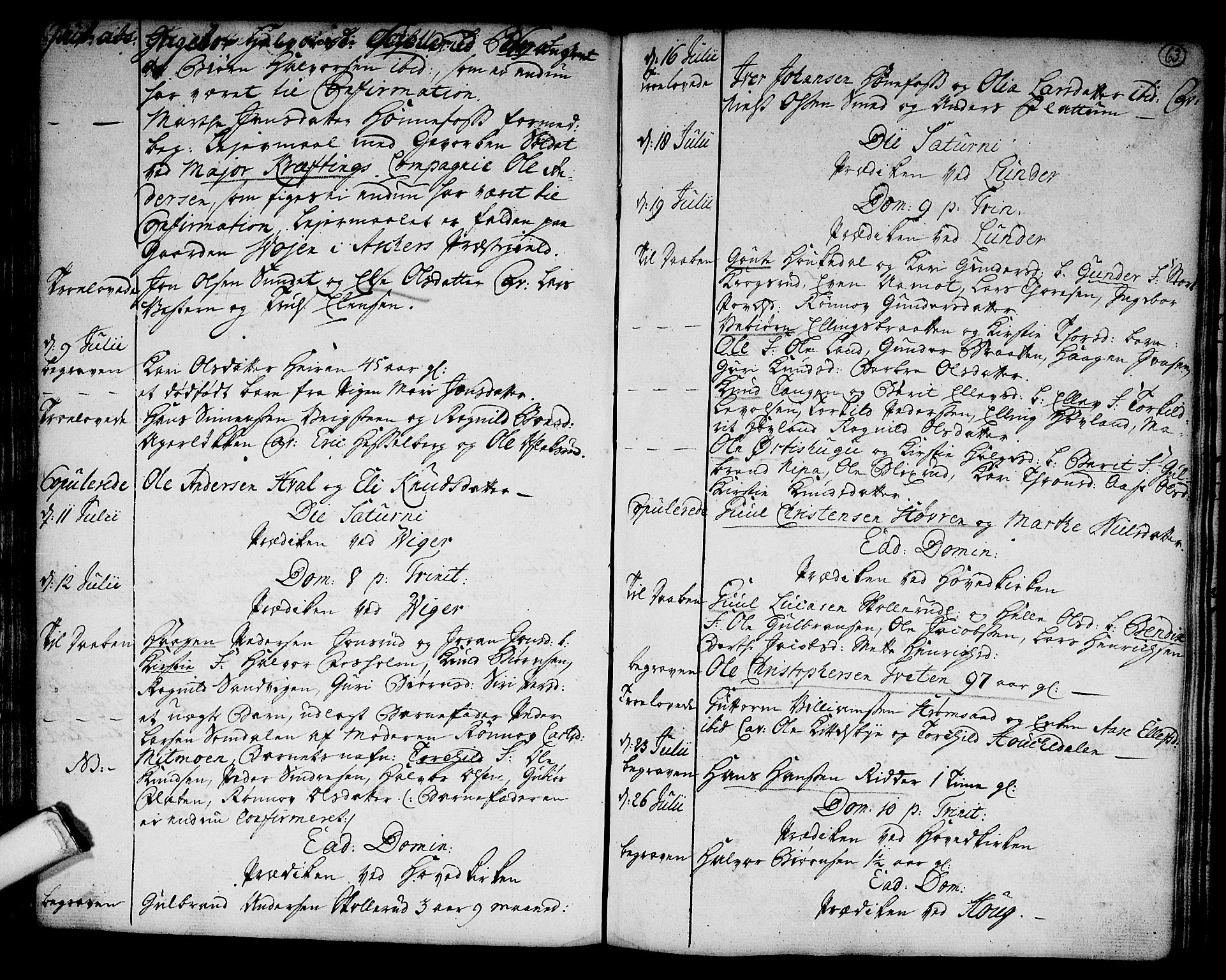 Norderhov kirkebøker, SAKO/A-237/F/Fa/L0004: Parish register (official) no. 4, 1758-1774, p. 63