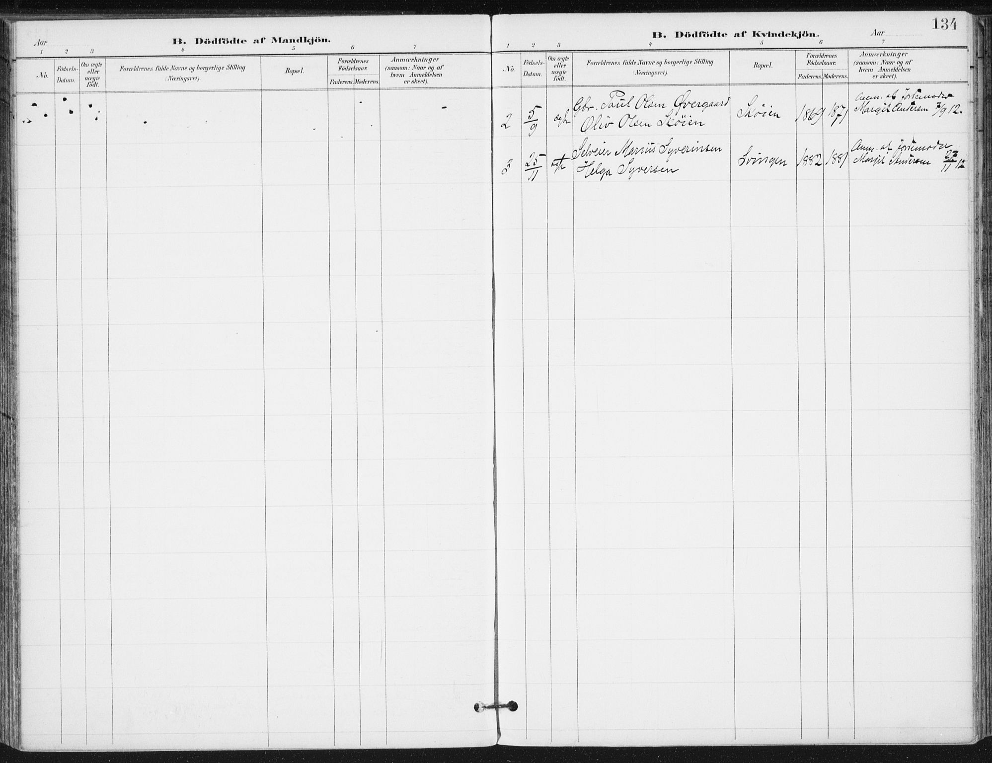 Romedal prestekontor, SAH/PREST-004/K/L0011: Parish register (official) no. 11, 1896-1912, p. 134