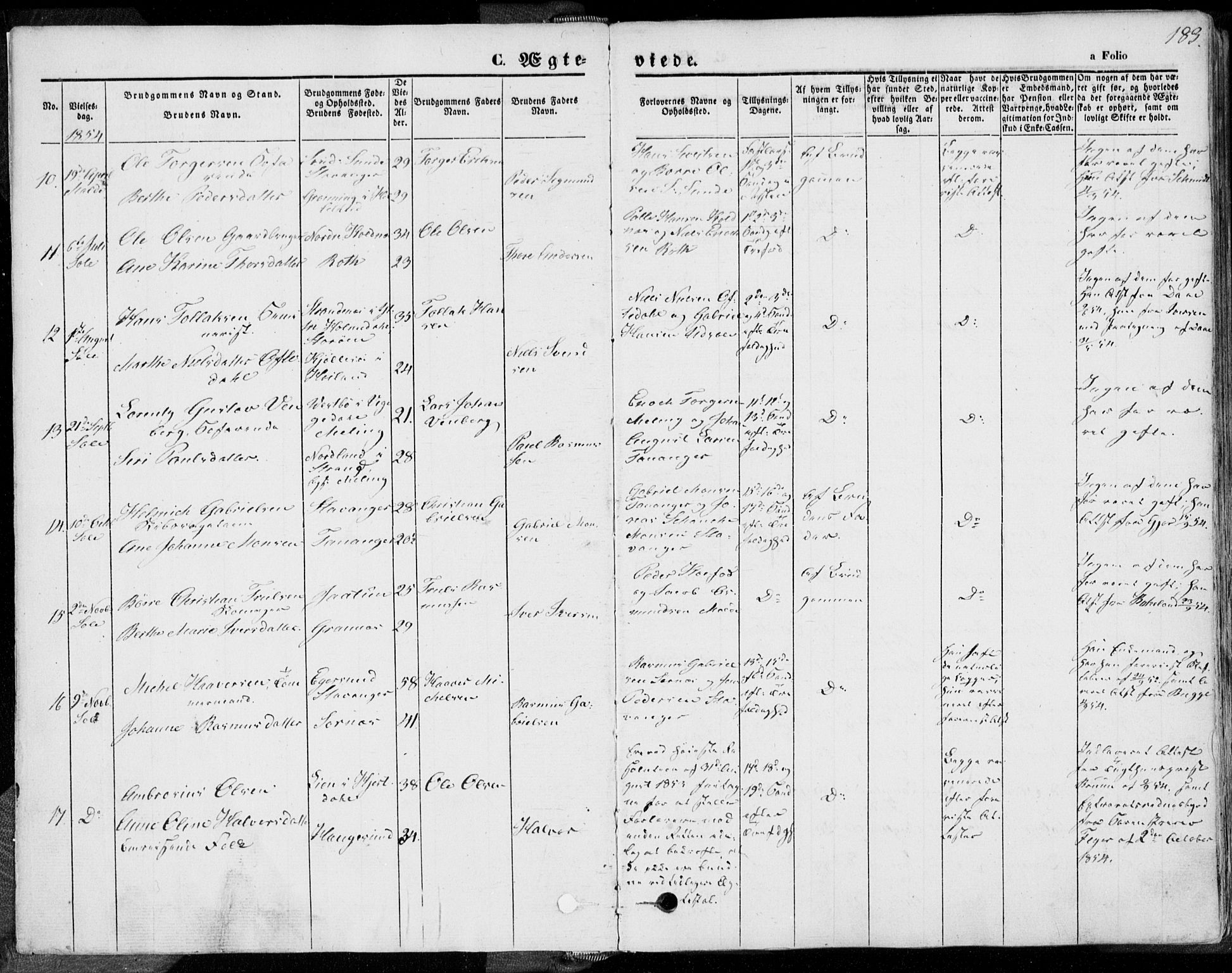 Håland sokneprestkontor, AV/SAST-A-101802/001/30BA/L0008: Parish register (official) no. A 7.2, 1854-1870, p. 183