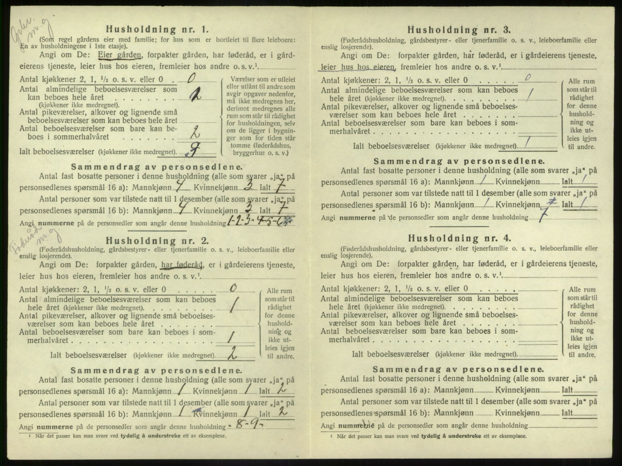 SAB, 1920 census for Naustdal, 1920, p. 143