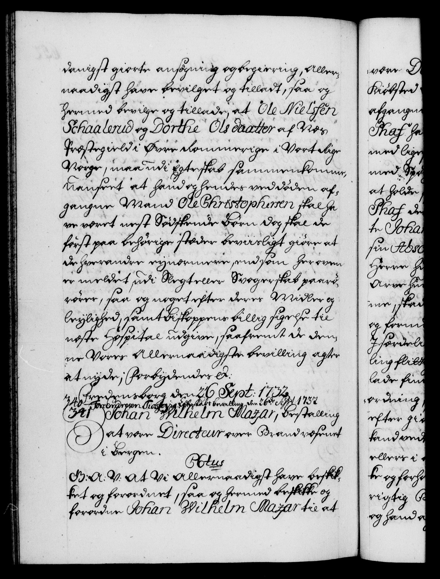 Danske Kanselli 1572-1799, AV/RA-EA-3023/F/Fc/Fca/Fcaa/L0027: Norske registre, 1730-1732, p. 652b