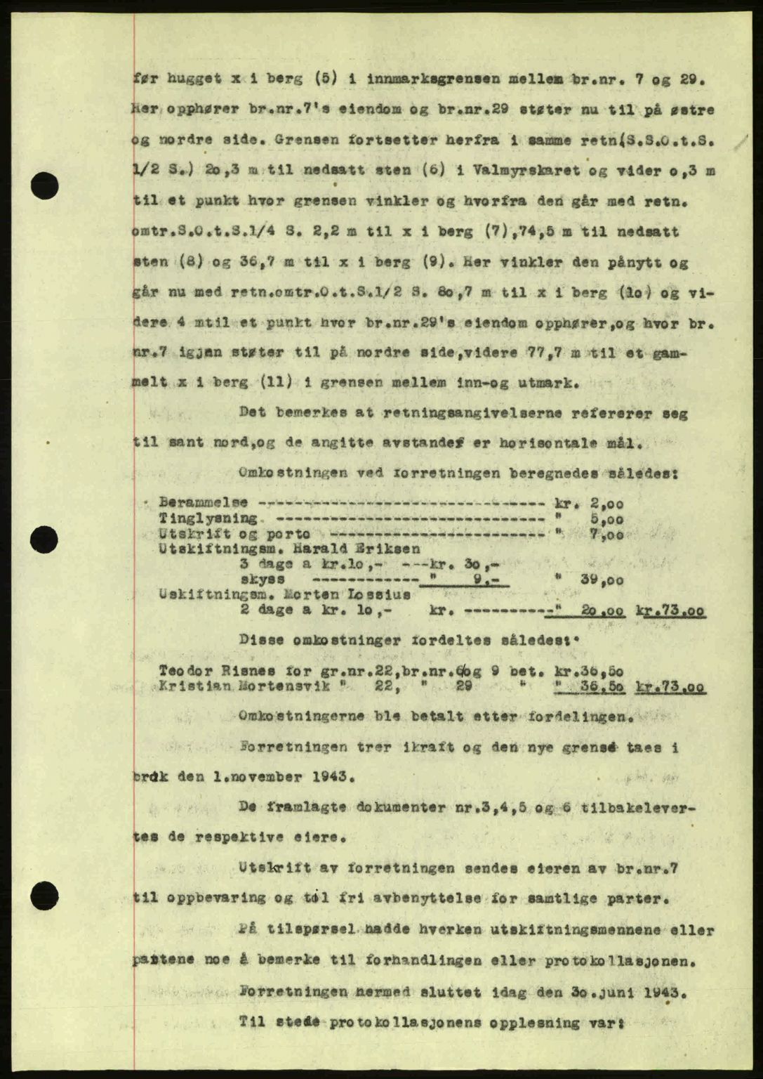 Hitra sorenskriveri, AV/SAT-A-0018/2/2C/2Ca: Mortgage book no. A2, 1943-1945, Diary no: : 203/1944