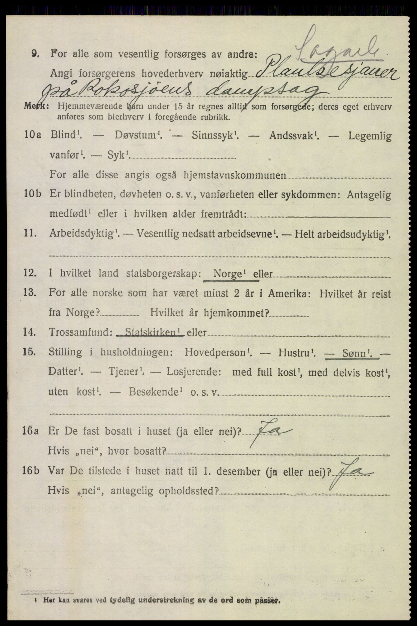 SAH, 1920 census for Løten, 1920, p. 14722