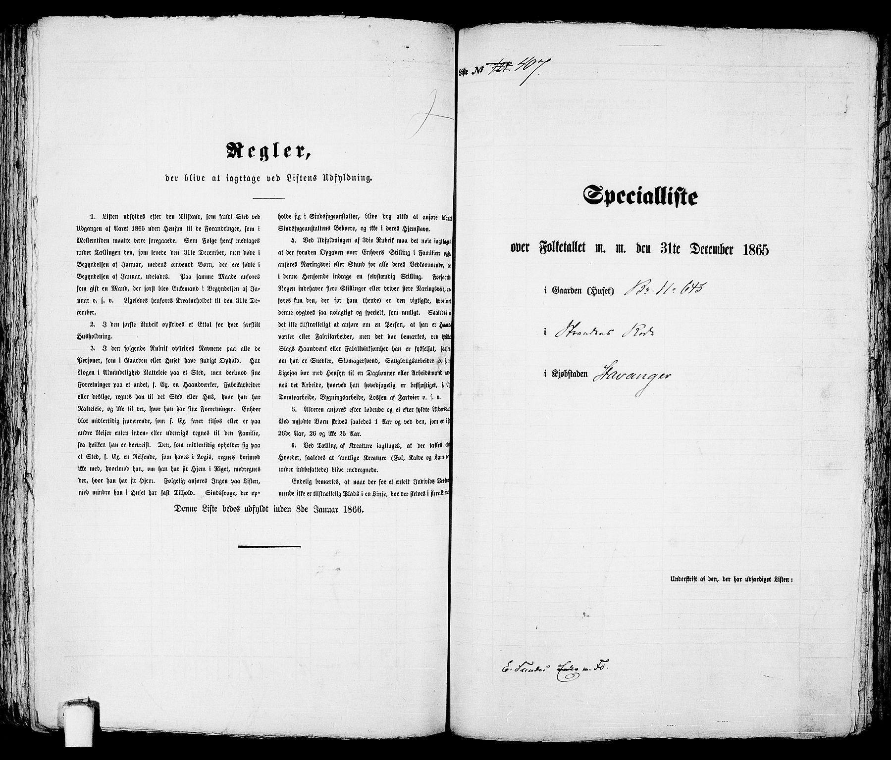 RA, 1865 census for Stavanger, 1865, p. 843