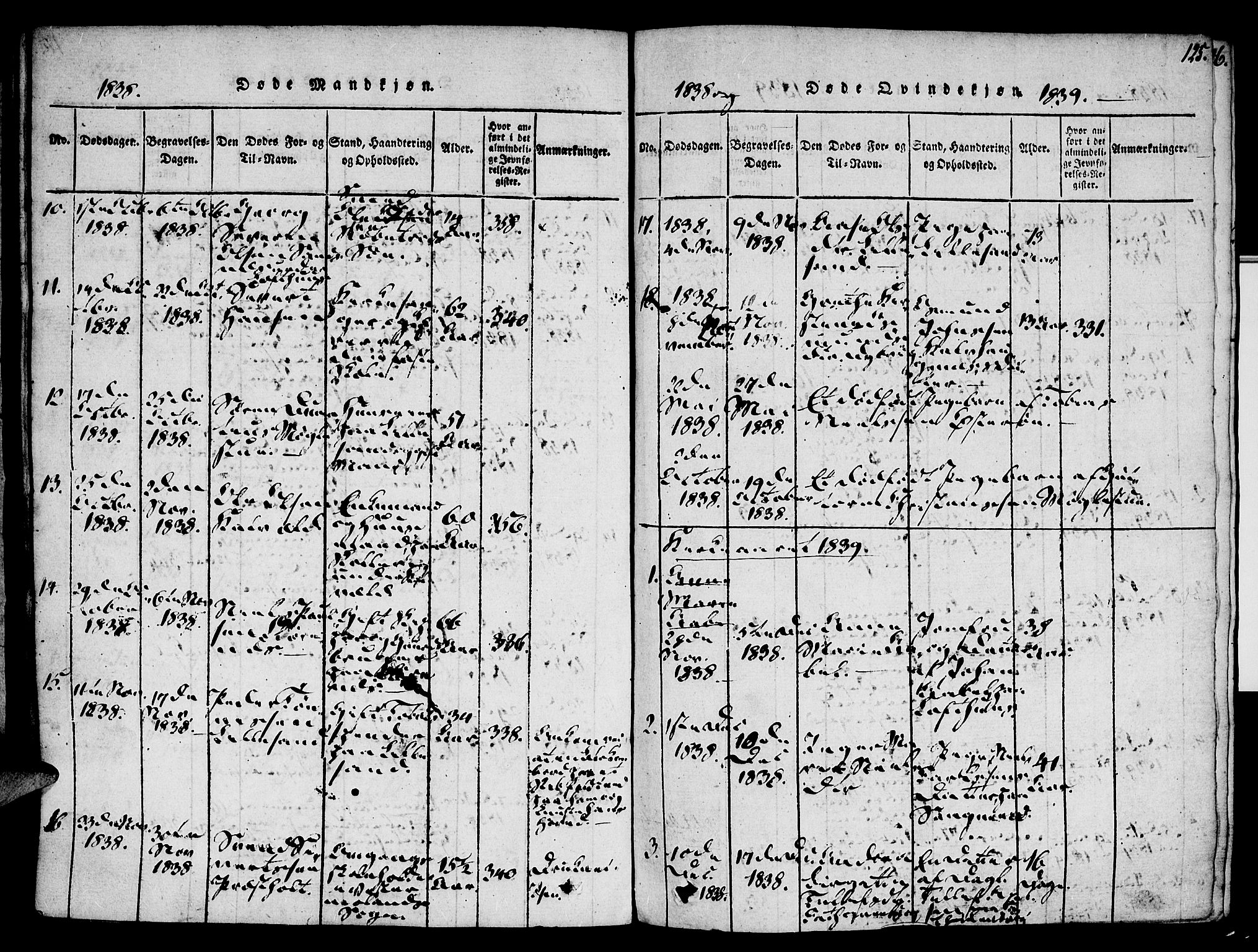 Vestre Moland sokneprestkontor, AV/SAK-1111-0046/F/Fa/Fab/L0003: Parish register (official) no. A 3, 1816-1843, p. 125