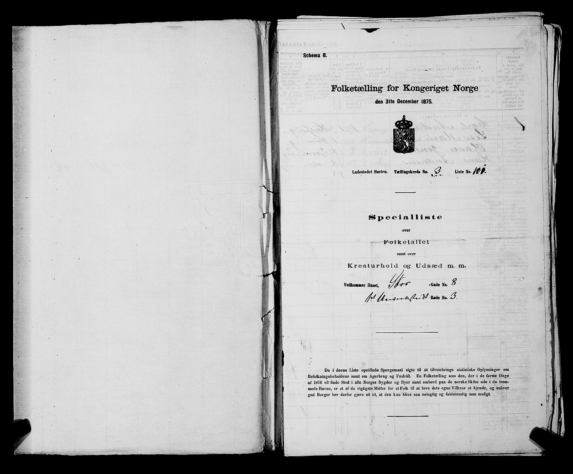 SAKO, 1875 census for 0703P Horten, 1875, p. 248