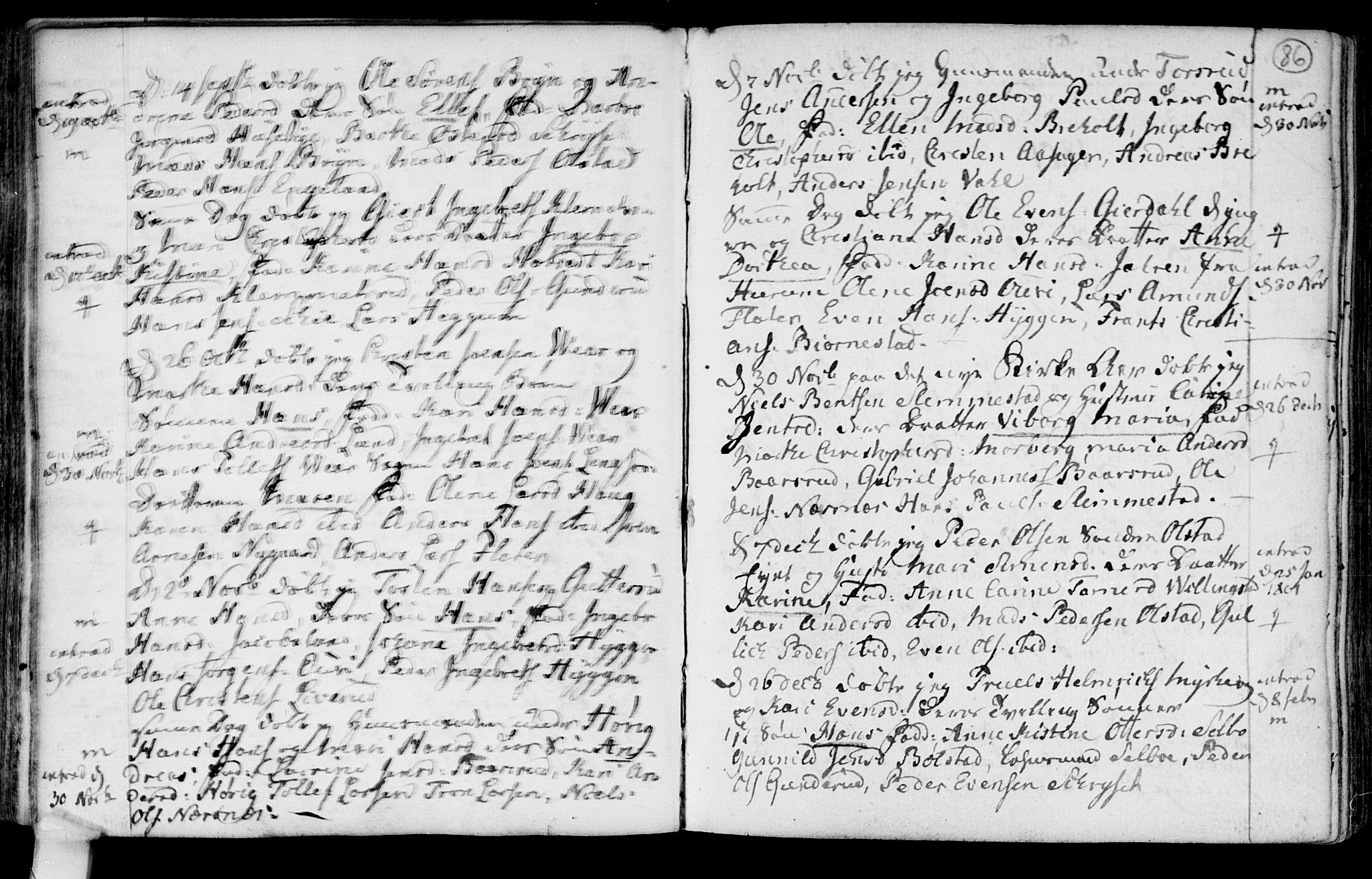 Røyken kirkebøker, SAKO/A-241/F/Fa/L0003: Parish register (official) no. 3, 1782-1813, p. 86