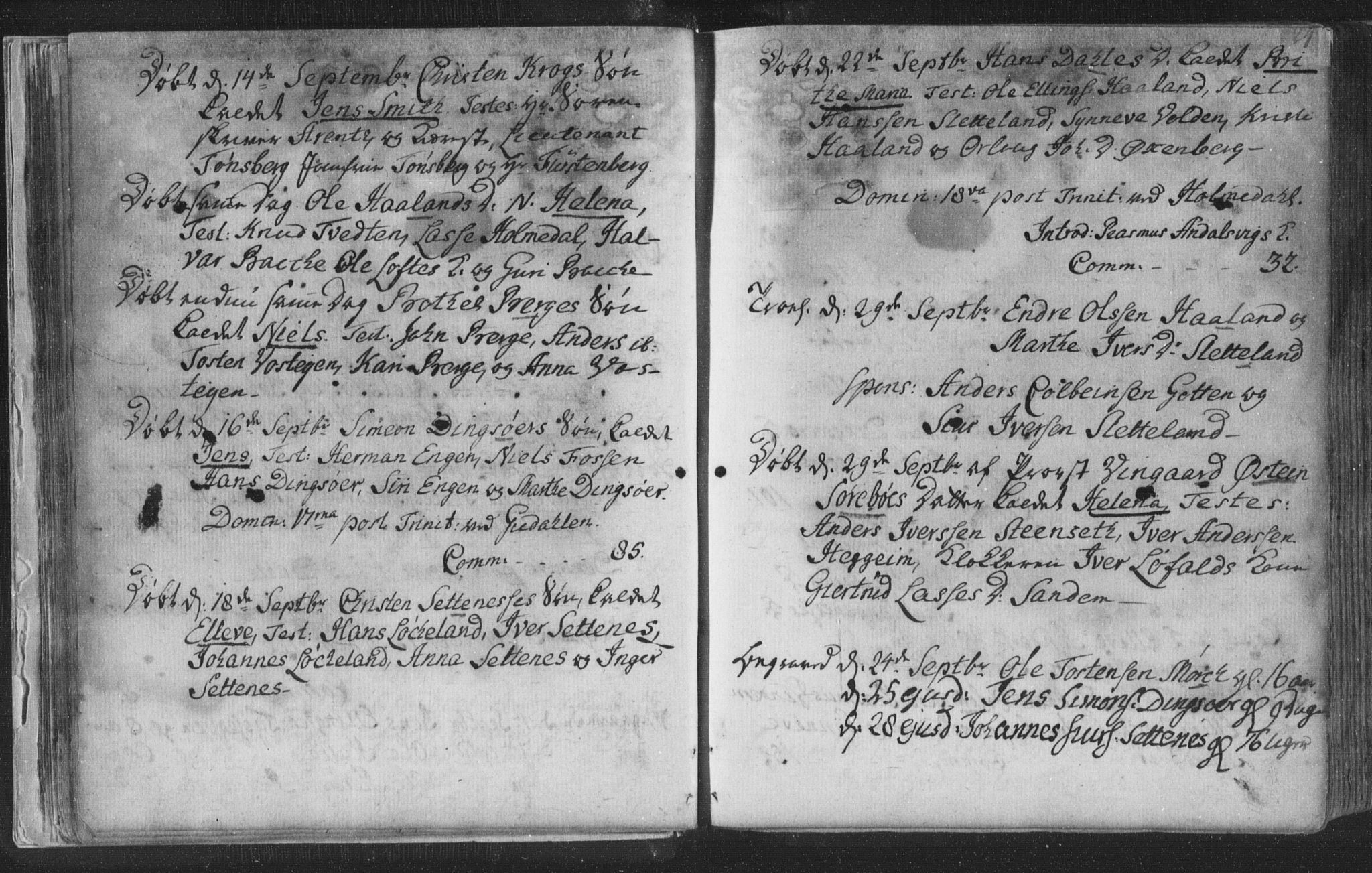 Fjaler sokneprestembete, AV/SAB-A-79801/H/Haa/Haaa/L0002: Parish register (official) no. A 2, 1779-1798, p. 24