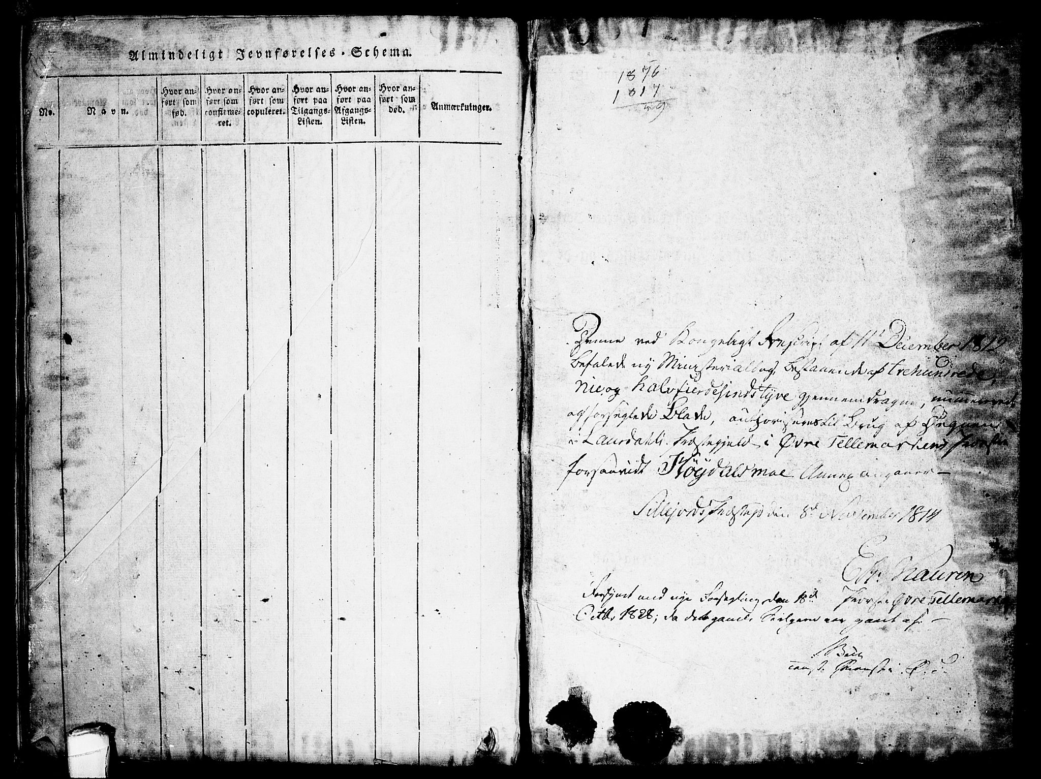 Lårdal kirkebøker, SAKO/A-284/G/Gc/L0001: Parish register (copy) no. III 1, 1815-1854