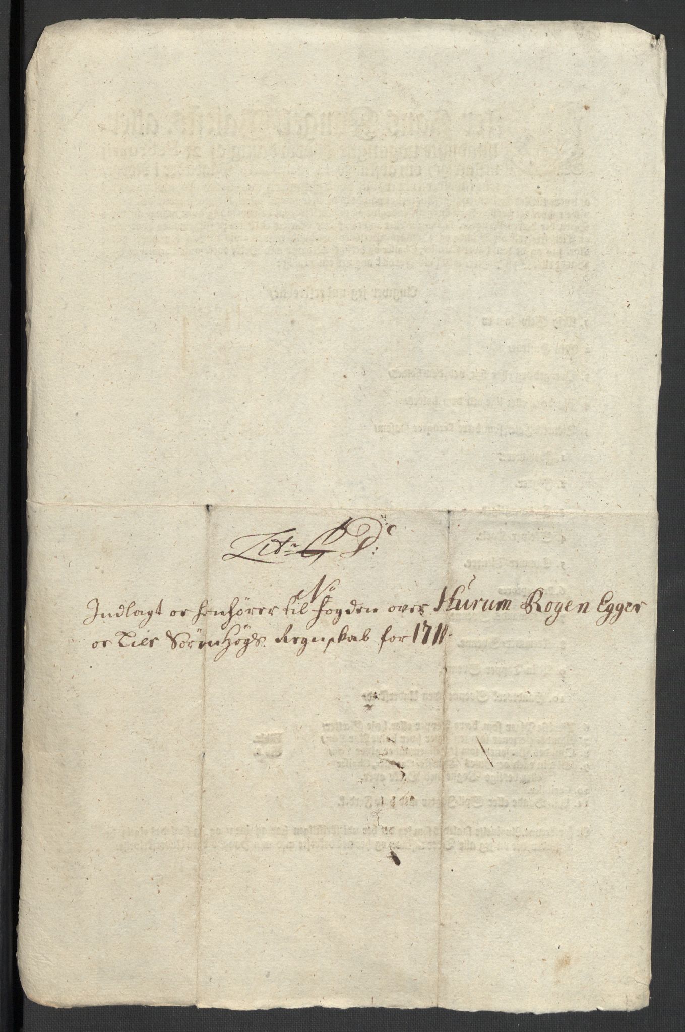 Rentekammeret inntil 1814, Reviderte regnskaper, Fogderegnskap, AV/RA-EA-4092/R31/L1706: Fogderegnskap Hurum, Røyken, Eiker, Lier og Buskerud, 1711, p. 100