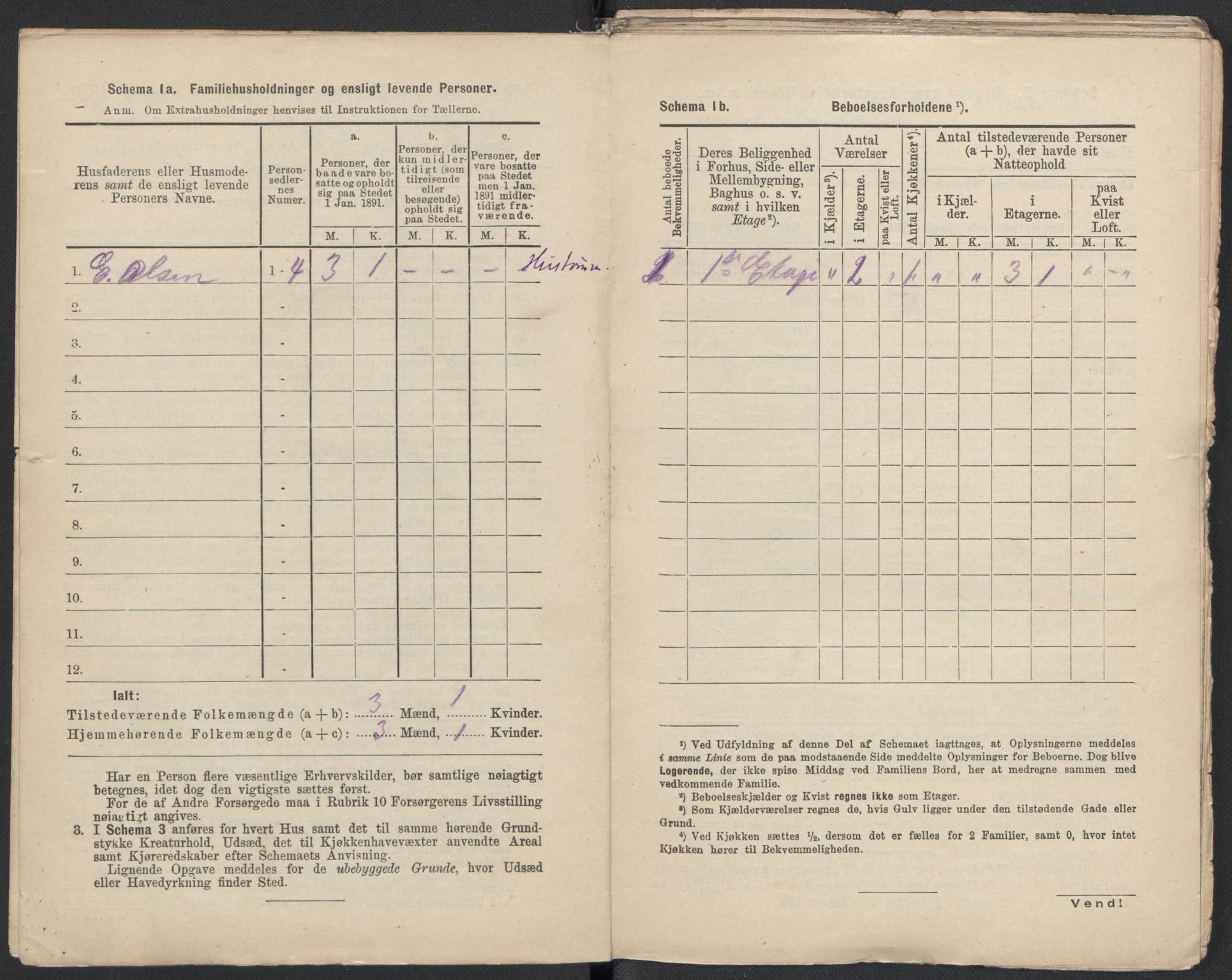 RA, 1891 Census for 1301 Bergen, 1891, p. 4160