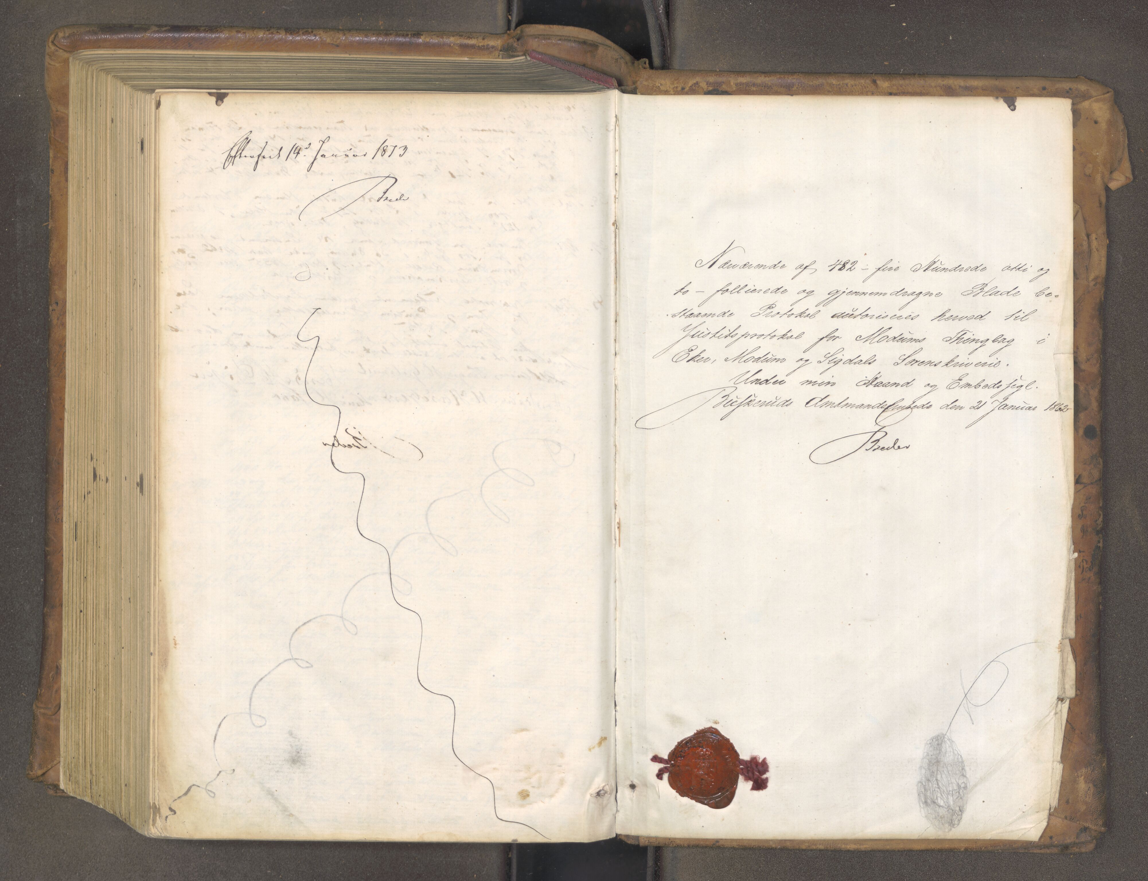 Eiker, Modum og Sigdal sorenskriveri, AV/SAKO-A-123/F/Fa/Fac/L0019: Tingbok, 1862-1877