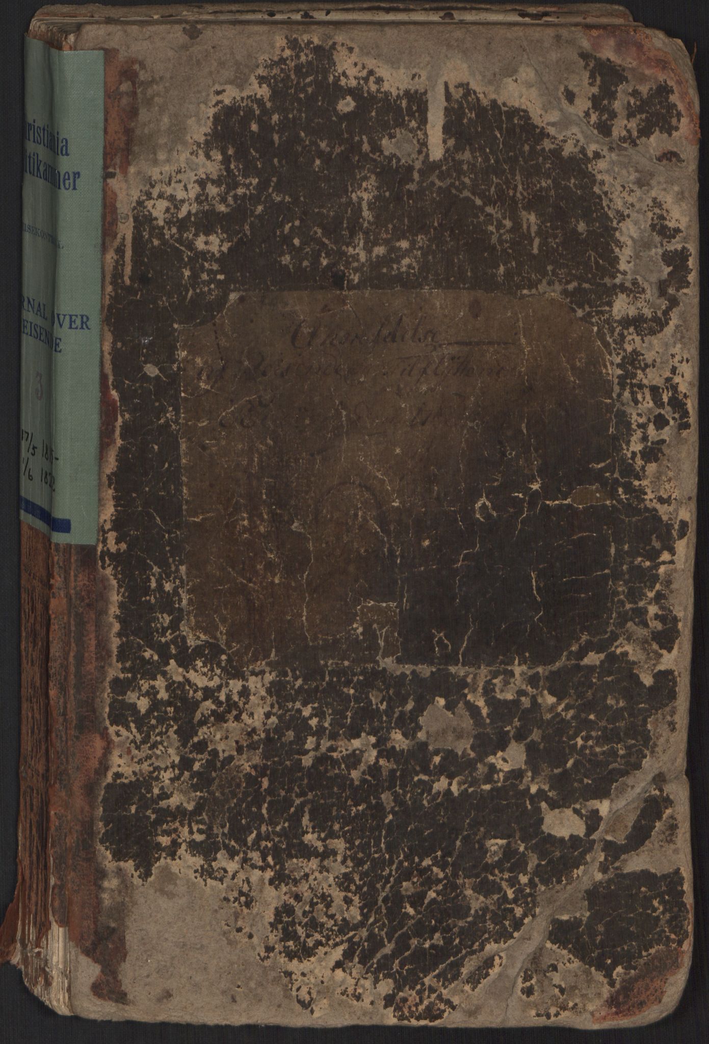 Oslo politidistrikt, SAO/A-10085/E/Ee/Eei/L0003: Journal over ankomne og anmeldte reisende, 1815-1822