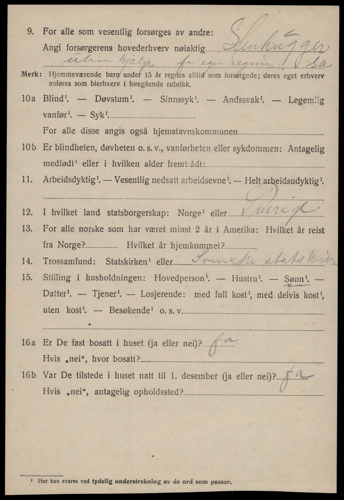 SAT, 1920 census for Sunndal, 1920, p. 1103