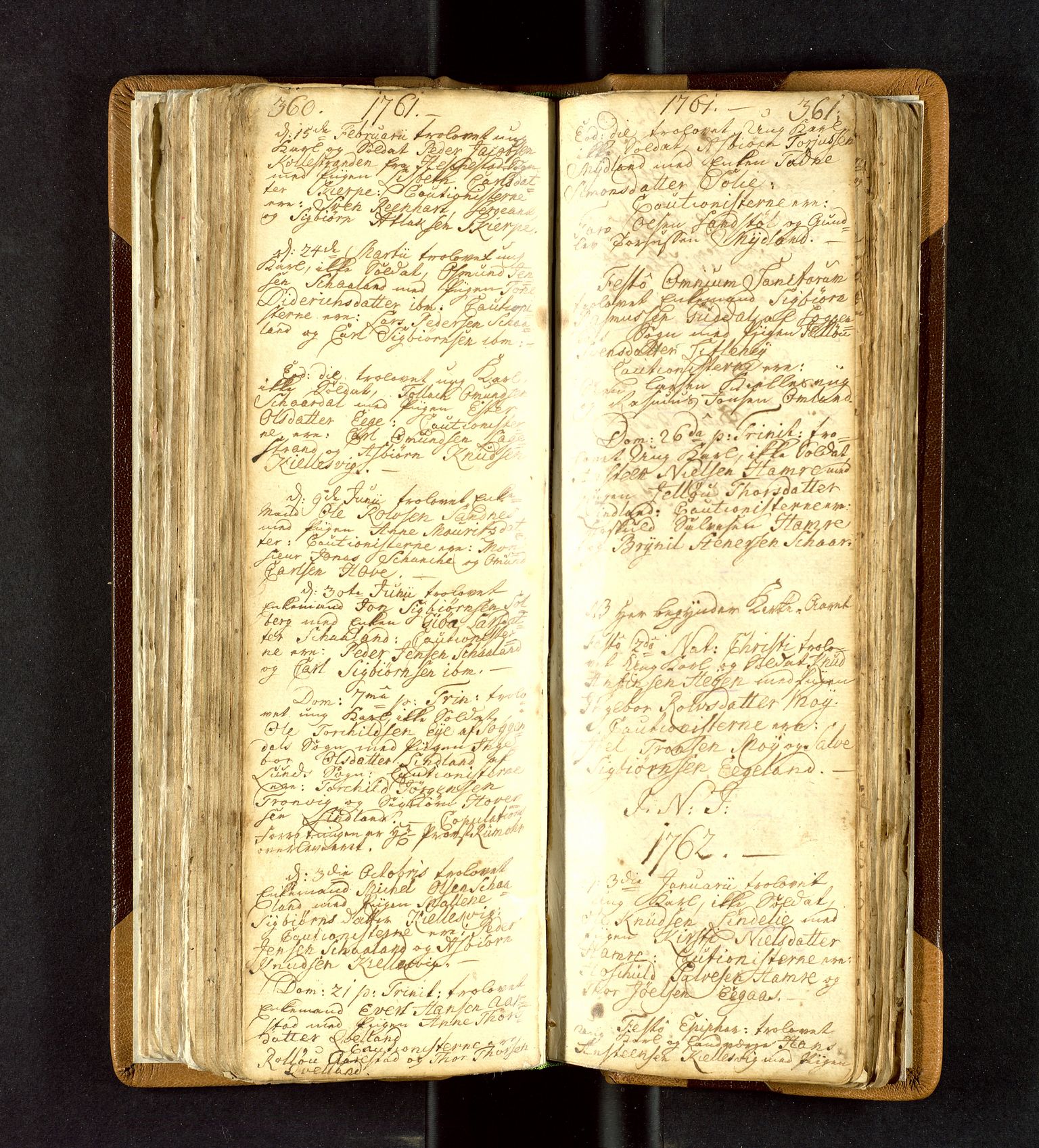 Lund sokneprestkontor, SAST/A-101809/S06/L0003: Parish register (official) no. A 3, 1761-1801, p. 360-361