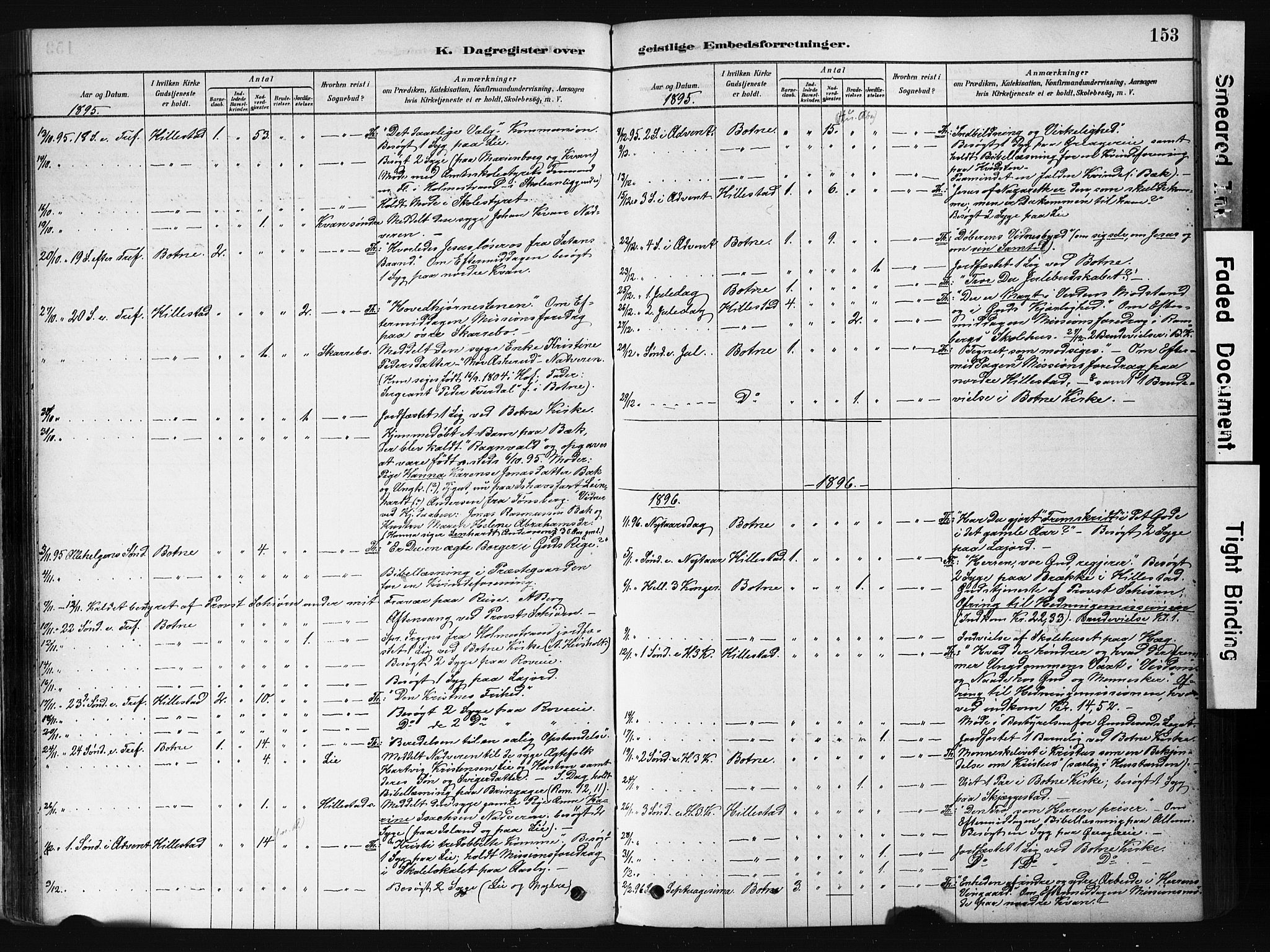 Botne kirkebøker, AV/SAKO-A-340/F/Fb/L0001: Parish register (official) no. II 1, 1878-1902, p. 153