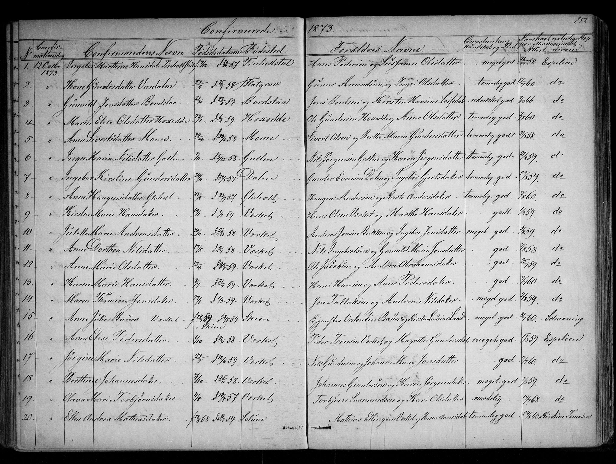 Holla kirkebøker, AV/SAKO-A-272/G/Ga/L0004: Parish register (copy) no. I 4, 1867-1890, p. 252