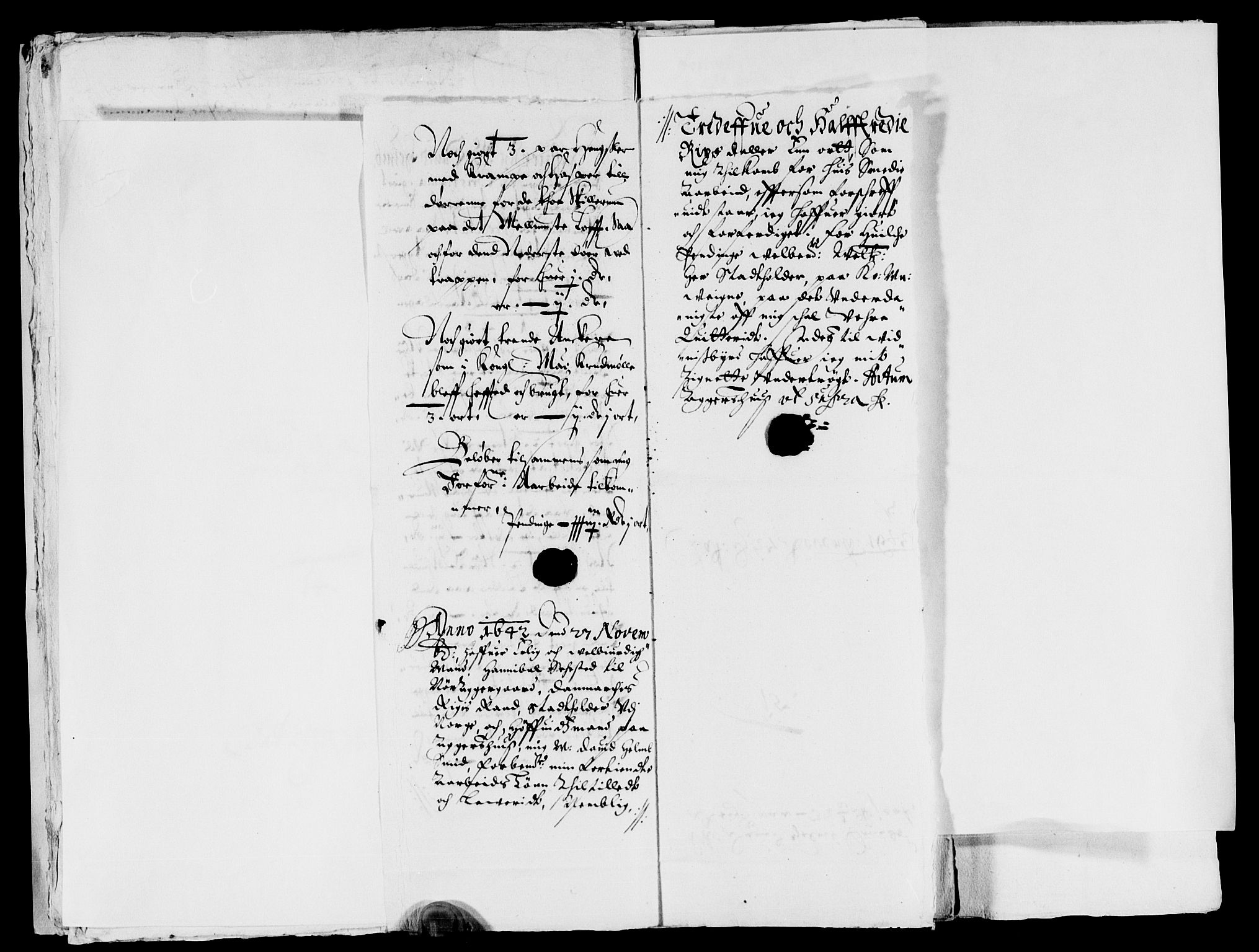 Rentekammeret inntil 1814, Reviderte regnskaper, Lensregnskaper, AV/RA-EA-5023/R/Rb/Rba/L0169: Akershus len, 1642-1643
