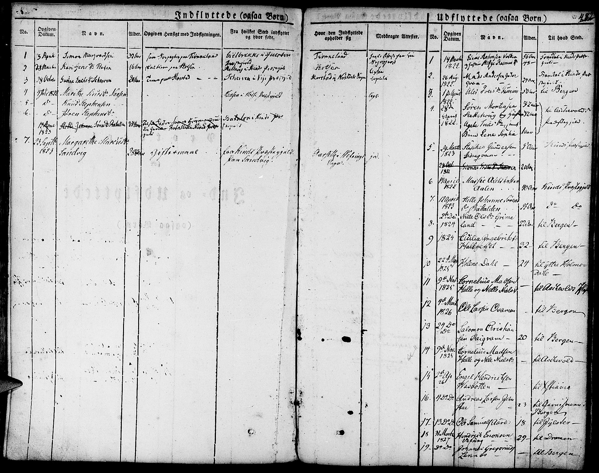 Førde sokneprestembete, AV/SAB-A-79901/H/Haa/Haaa/L0006: Parish register (official) no. A 6, 1821-1842, p. 482