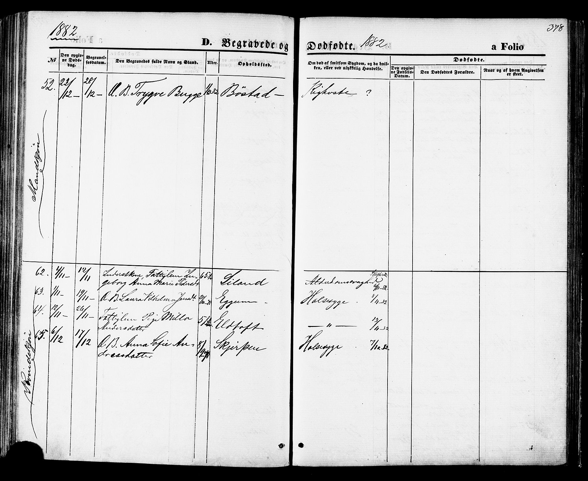 Ministerialprotokoller, klokkerbøker og fødselsregistre - Nordland, SAT/A-1459/880/L1132: Parish register (official) no. 880A06, 1869-1887, p. 378