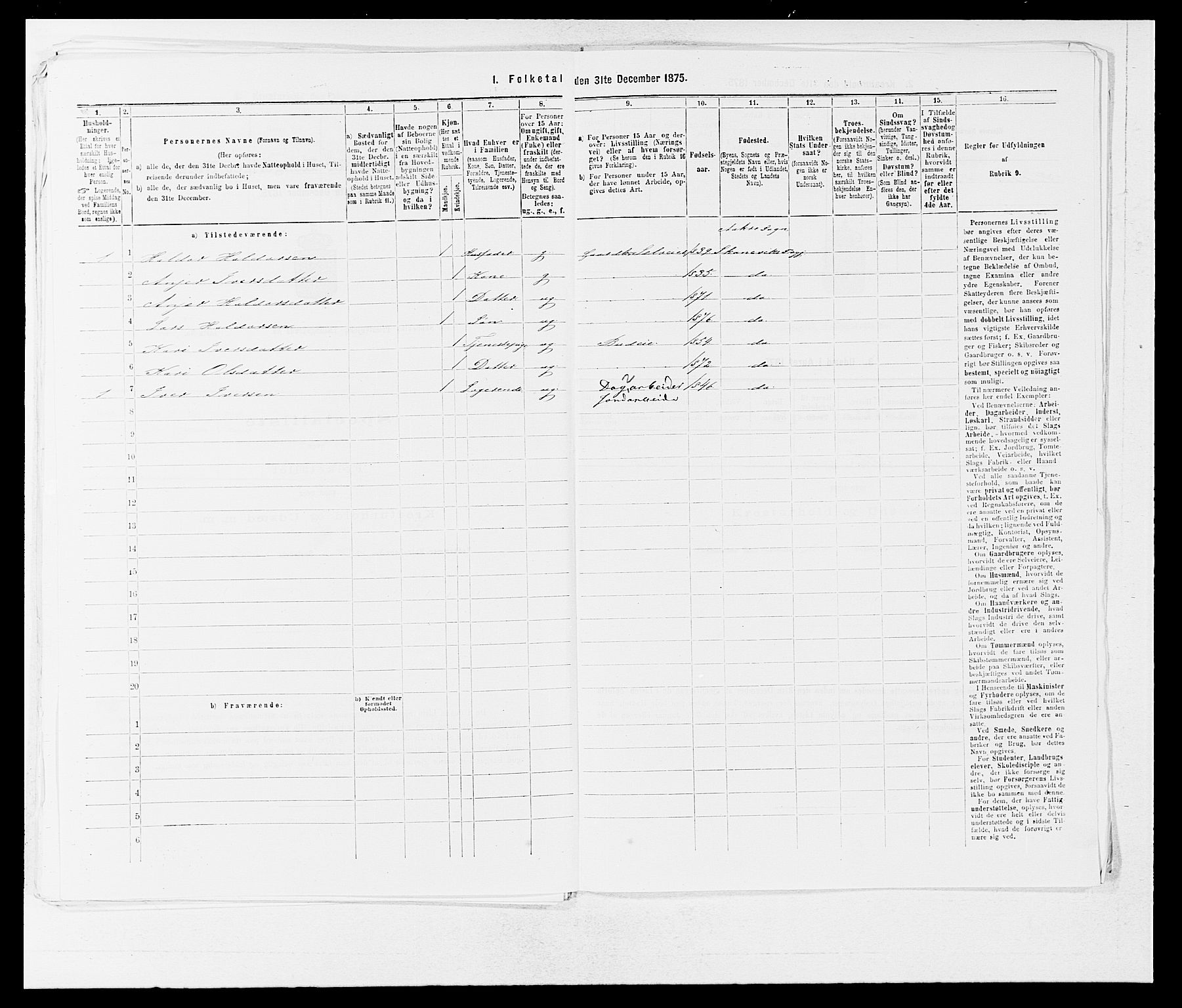 SAB, 1875 census for 1212P Skånevik, 1875, p. 769