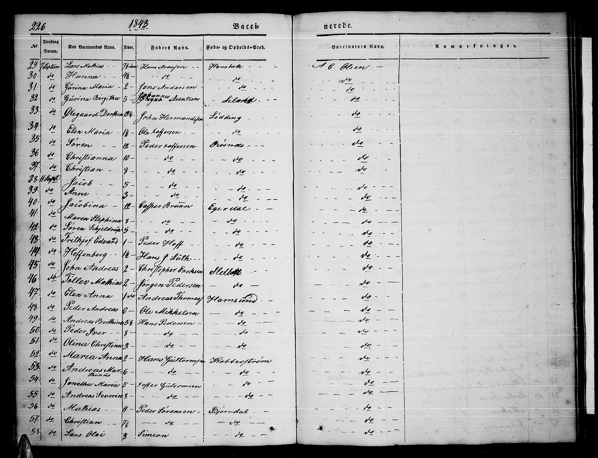 Ministerialprotokoller, klokkerbøker og fødselsregistre - Nordland, AV/SAT-A-1459/859/L0856: Parish register (copy) no. 859C02, 1843-1854, p. 226