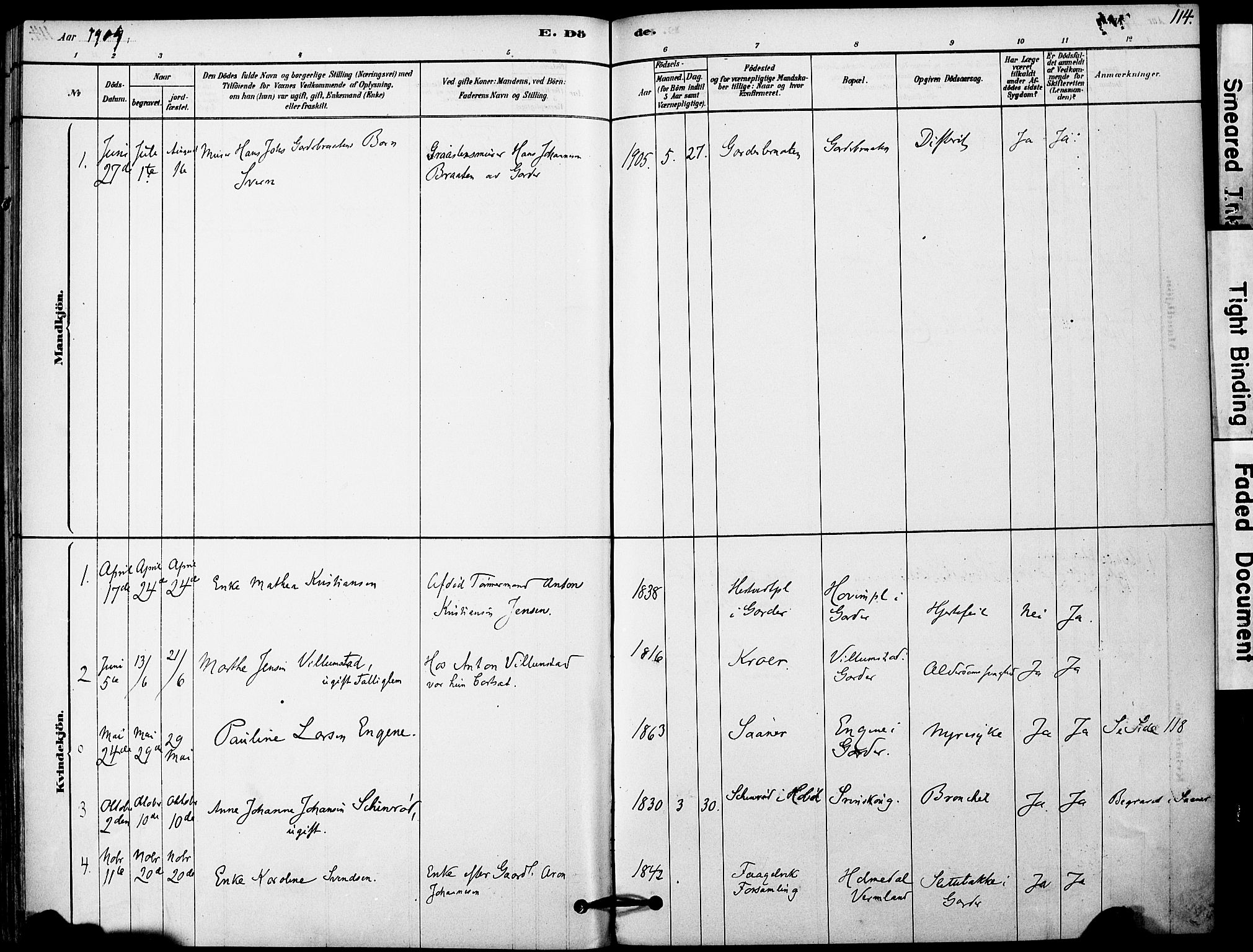 Vestby prestekontor Kirkebøker, AV/SAO-A-10893/F/Fa/L0011: Parish register (official) no. I 11, 1878-1913, p. 114