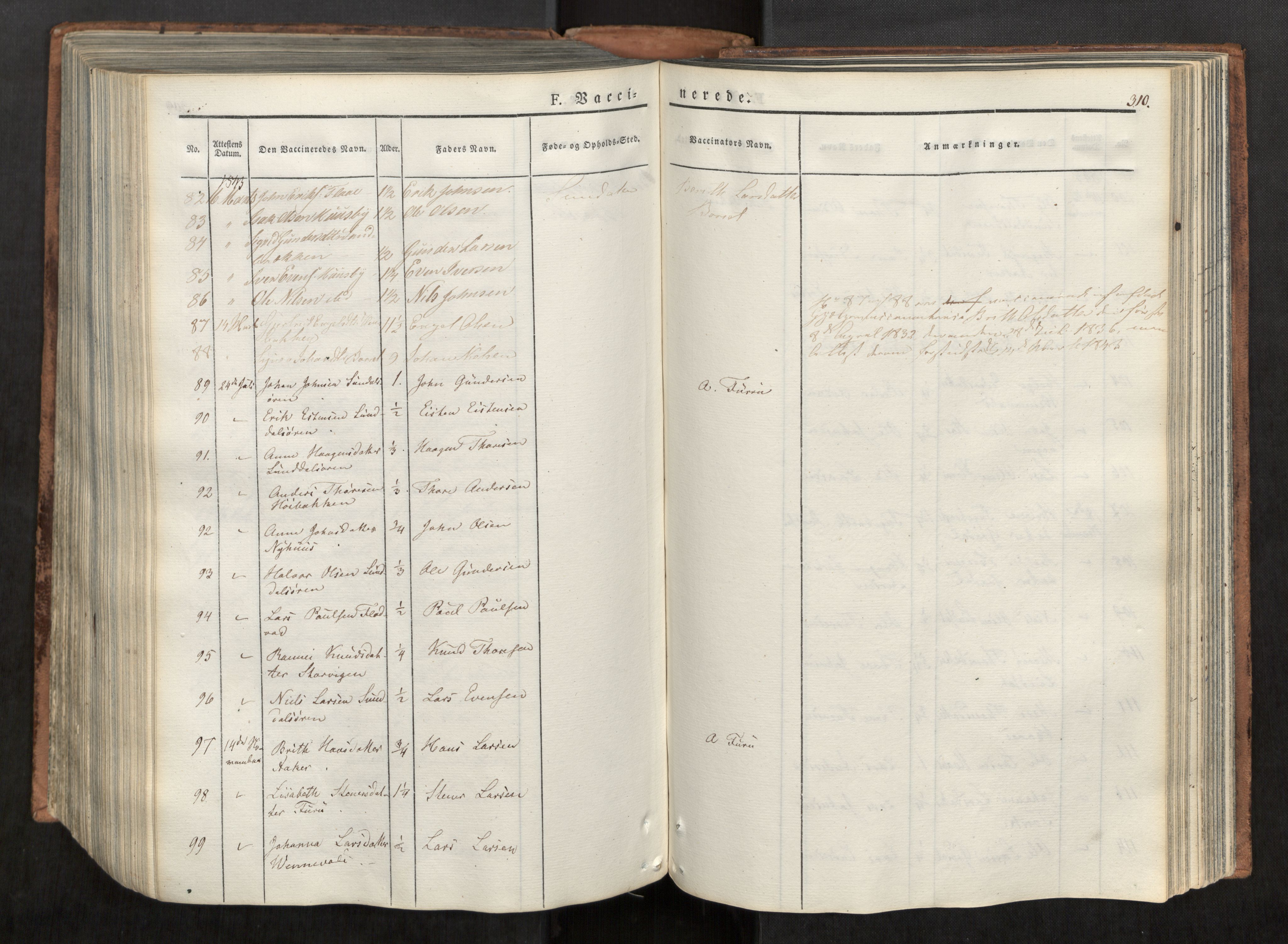 Ministerialprotokoller, klokkerbøker og fødselsregistre - Møre og Romsdal, AV/SAT-A-1454/590/L1012: Parish register (official) no. 590A04, 1832-1846, p. 310