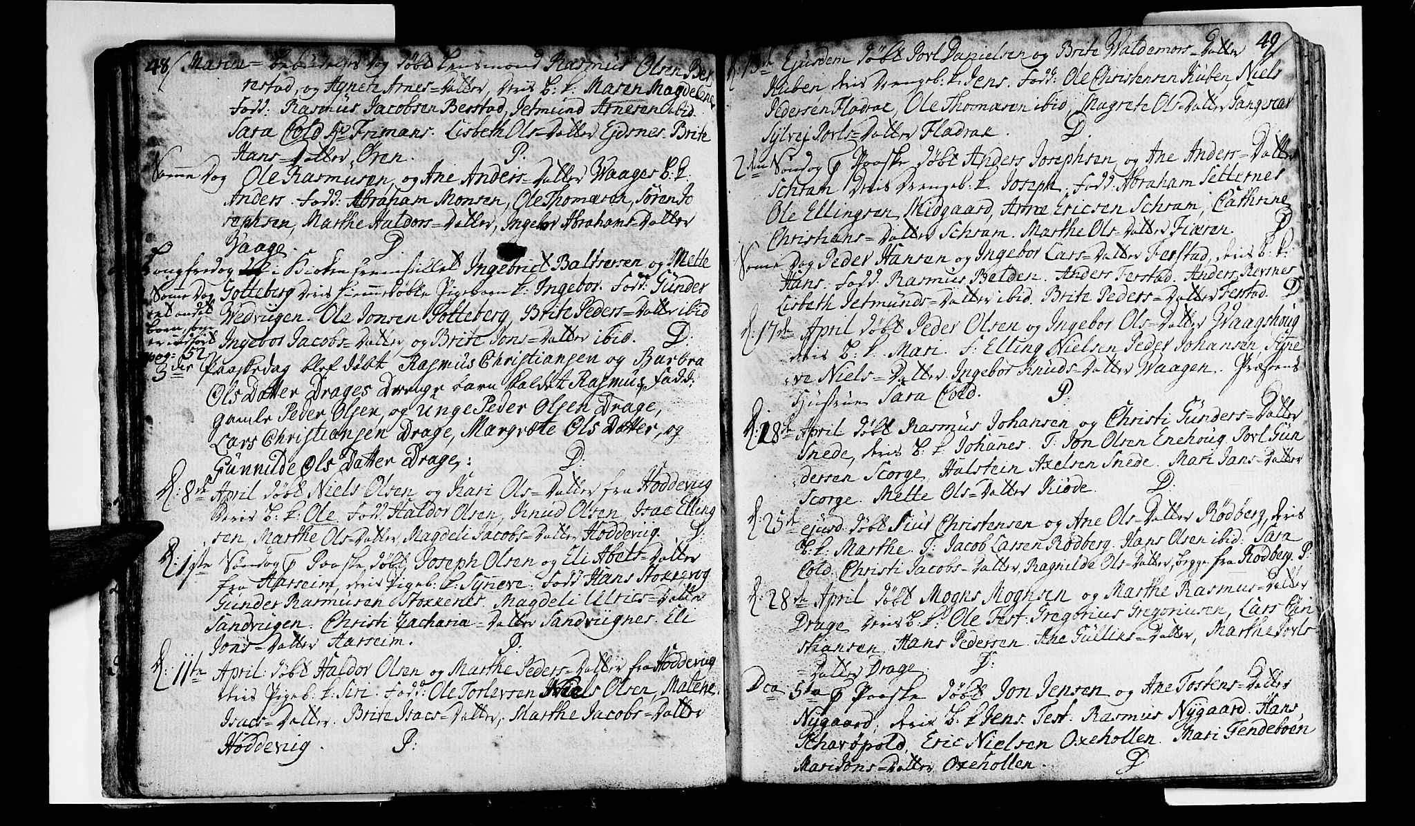 Selje sokneprestembete, AV/SAB-A-99938/H/Ha/Haa/Haaa: Parish register (official) no. A 4, 1743-1759, p. 48-49