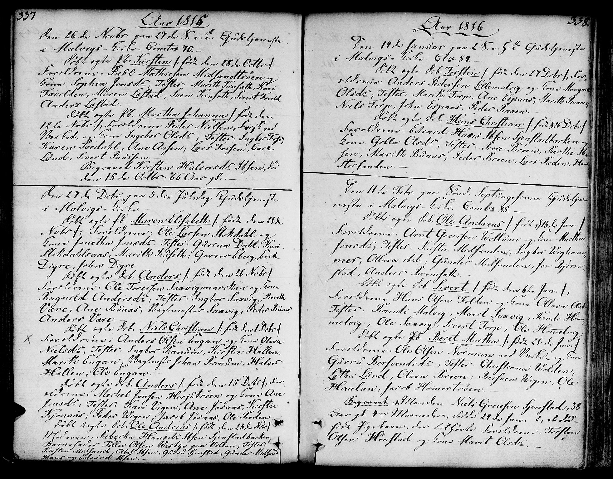 Ministerialprotokoller, klokkerbøker og fødselsregistre - Sør-Trøndelag, SAT/A-1456/606/L0281: Parish register (official) no. 606A02 /2, 1781-1817, p. 337-338