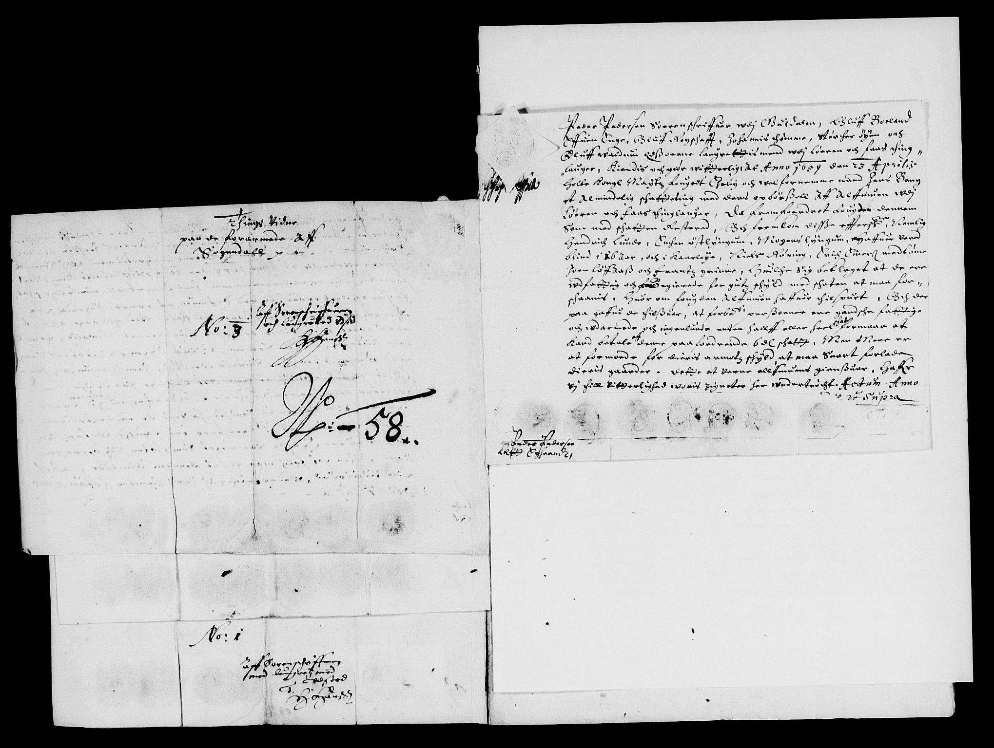 Rentekammeret inntil 1814, Reviderte regnskaper, Lensregnskaper, AV/RA-EA-5023/R/Rb/Rbw/L0134: Trondheim len, 1658-1659