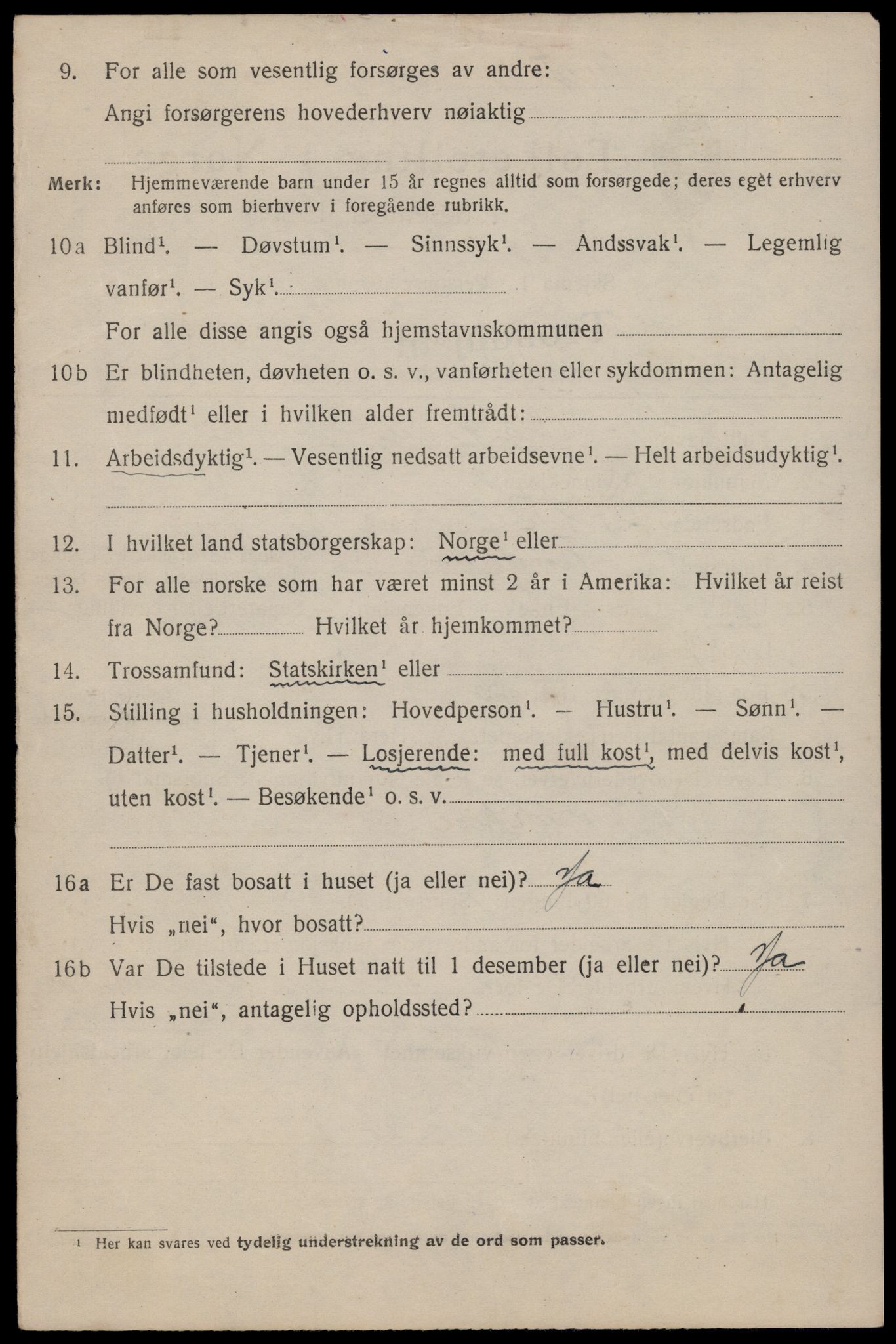 SAT, 1920 census for Trondheim, 1920, p. 117453