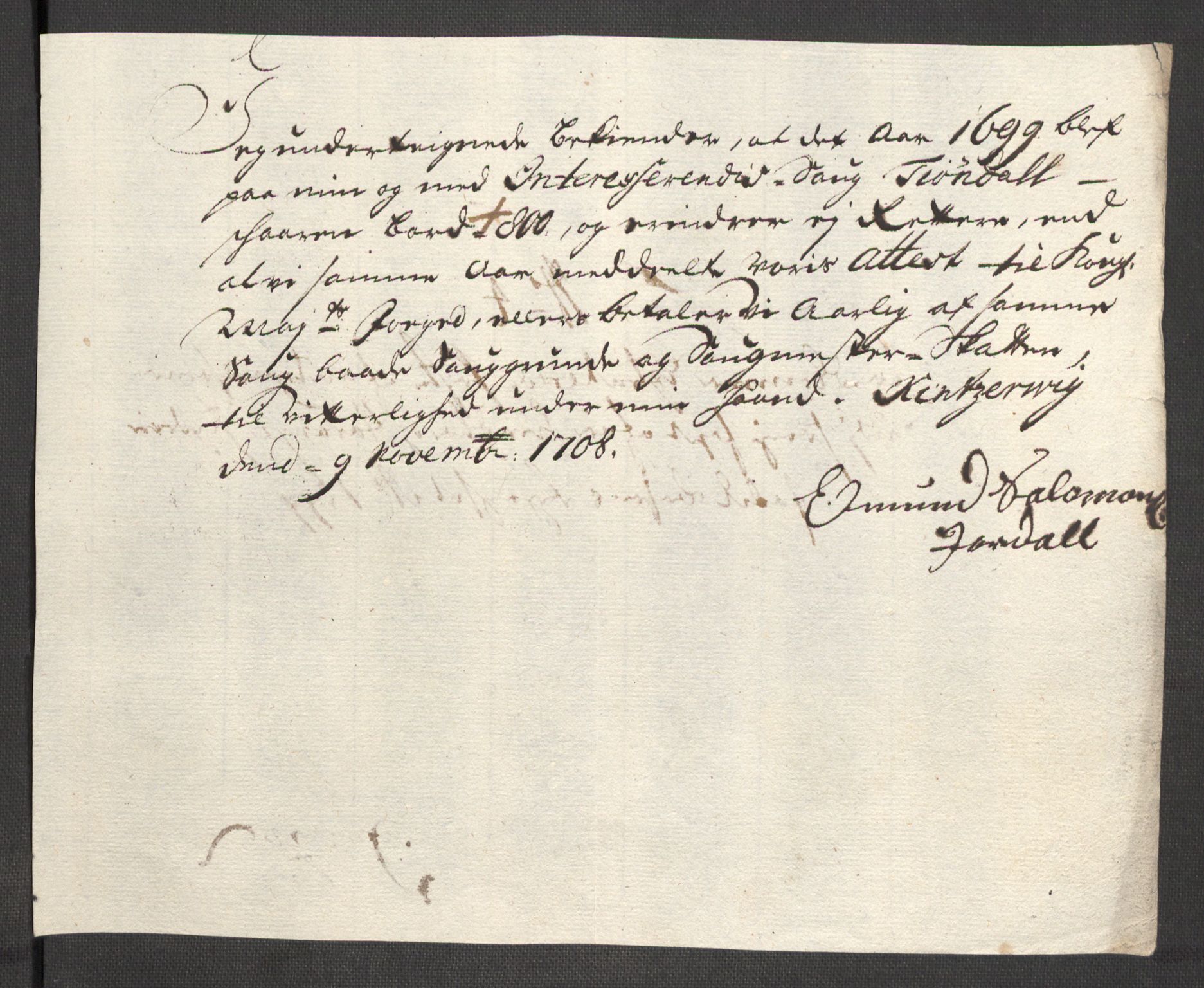 Rentekammeret inntil 1814, Reviderte regnskaper, Fogderegnskap, AV/RA-EA-4092/R48/L2978: Fogderegnskap Sunnhordland og Hardanger, 1699, p. 598