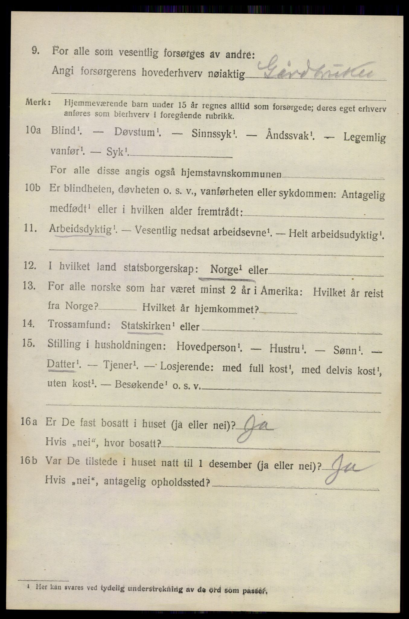 SAKO, 1920 census for Sandeherred, 1920, p. 12495