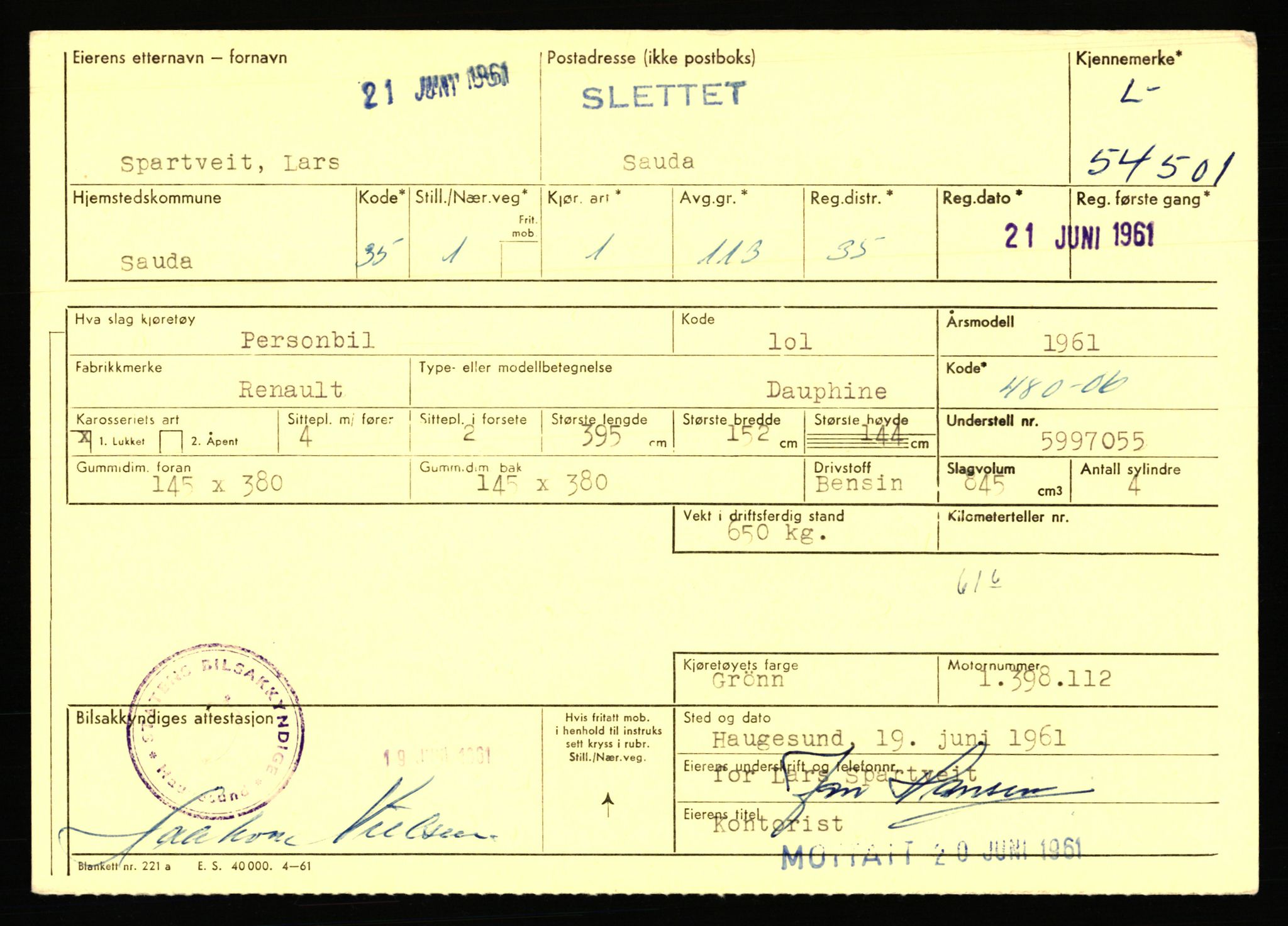 Stavanger trafikkstasjon, AV/SAST-A-101942/0/F/L0054: L-54200 - L-55699, 1930-1971, p. 631