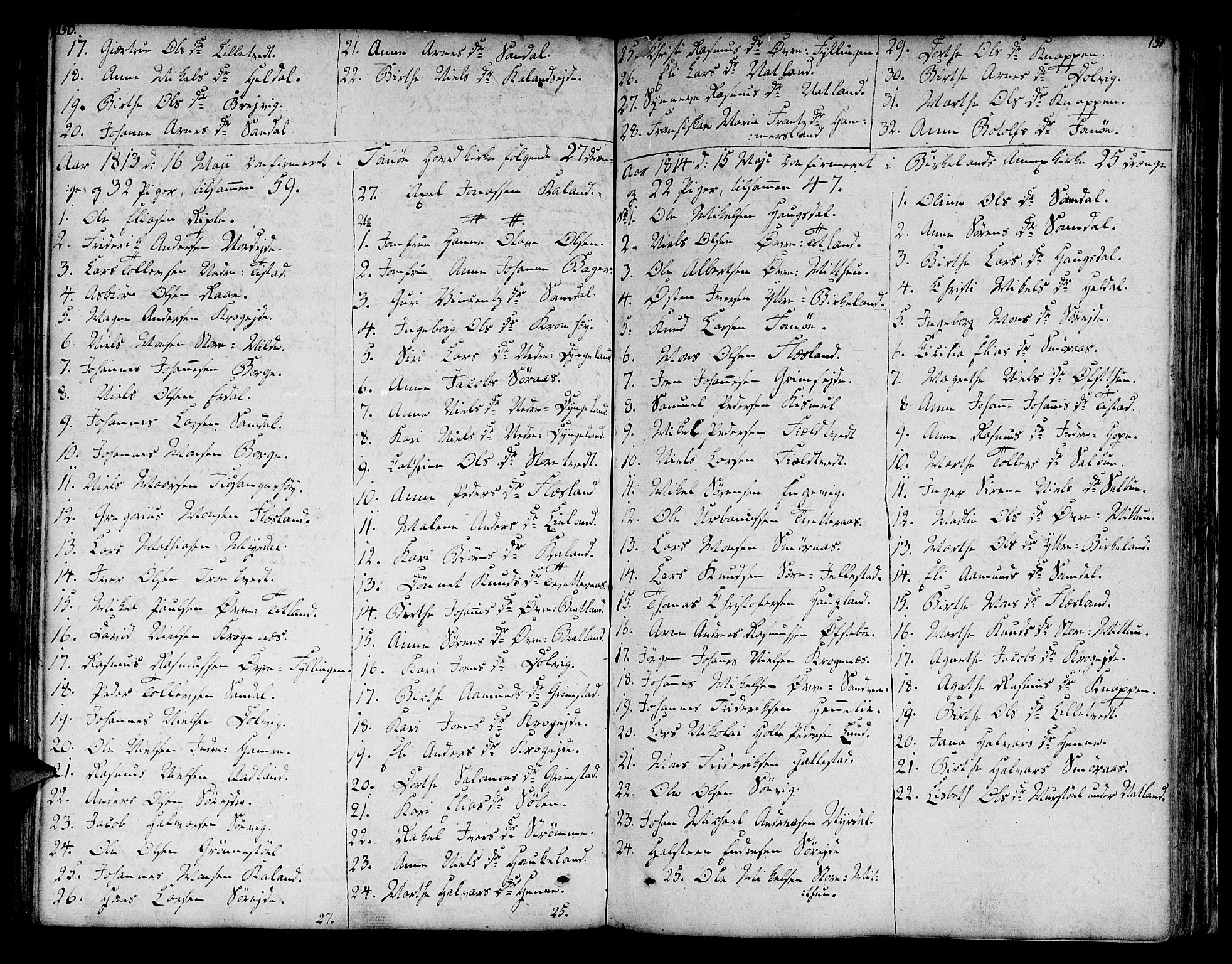 Fana Sokneprestembete, AV/SAB-A-75101/H/Haa/Haaa/L0006: Parish register (official) no. A 6, 1800-1815, p. 150-151