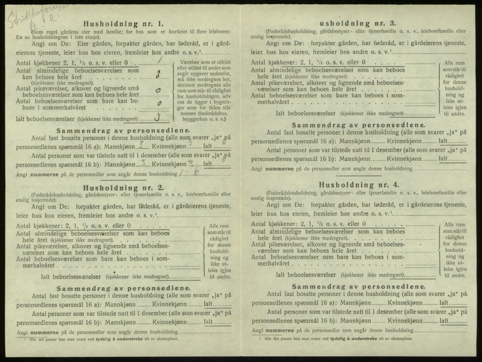 SAB, 1920 census for Haus, 1920, p. 376