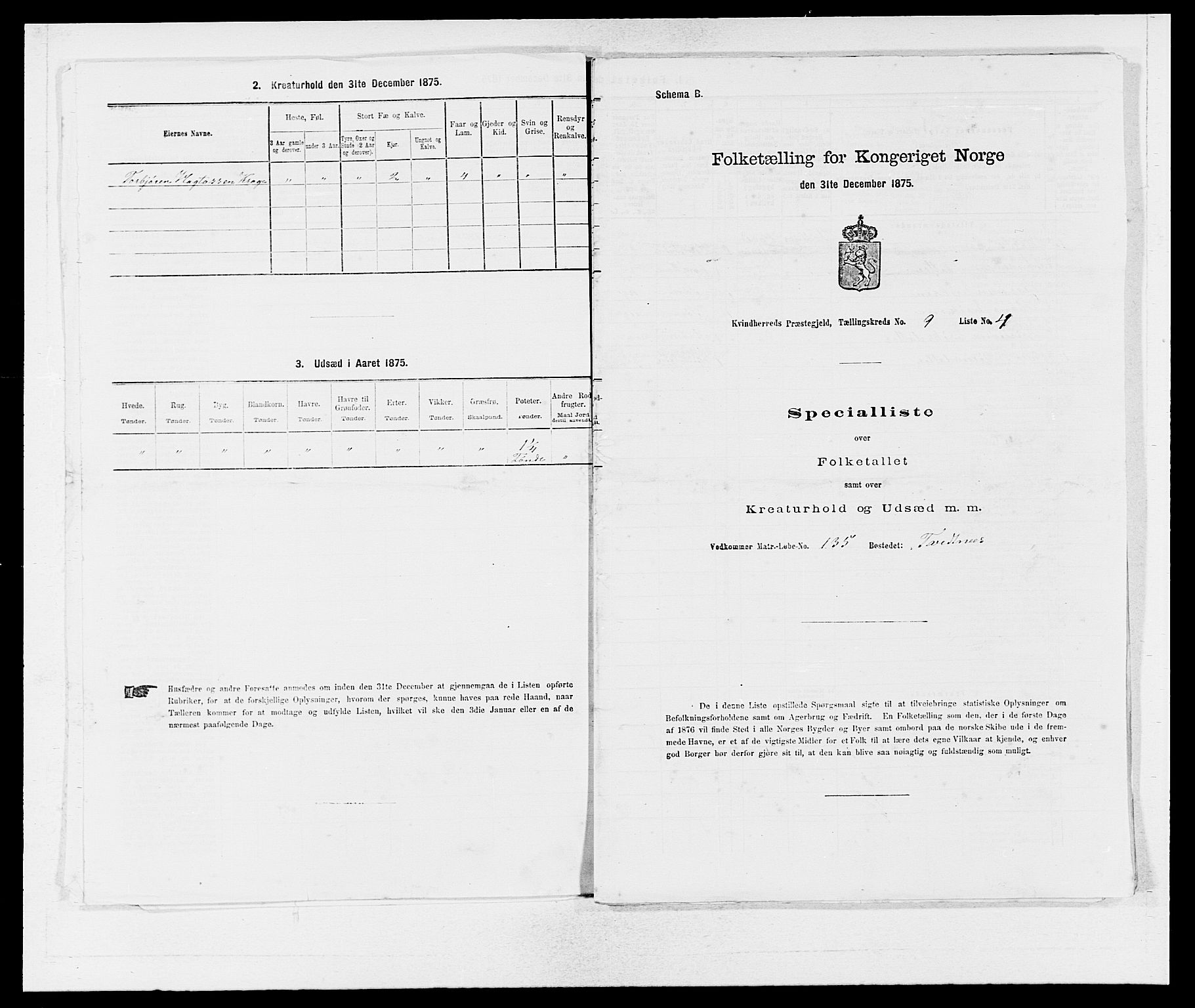 SAB, 1875 census for 1224P Kvinnherad, 1875, p. 542