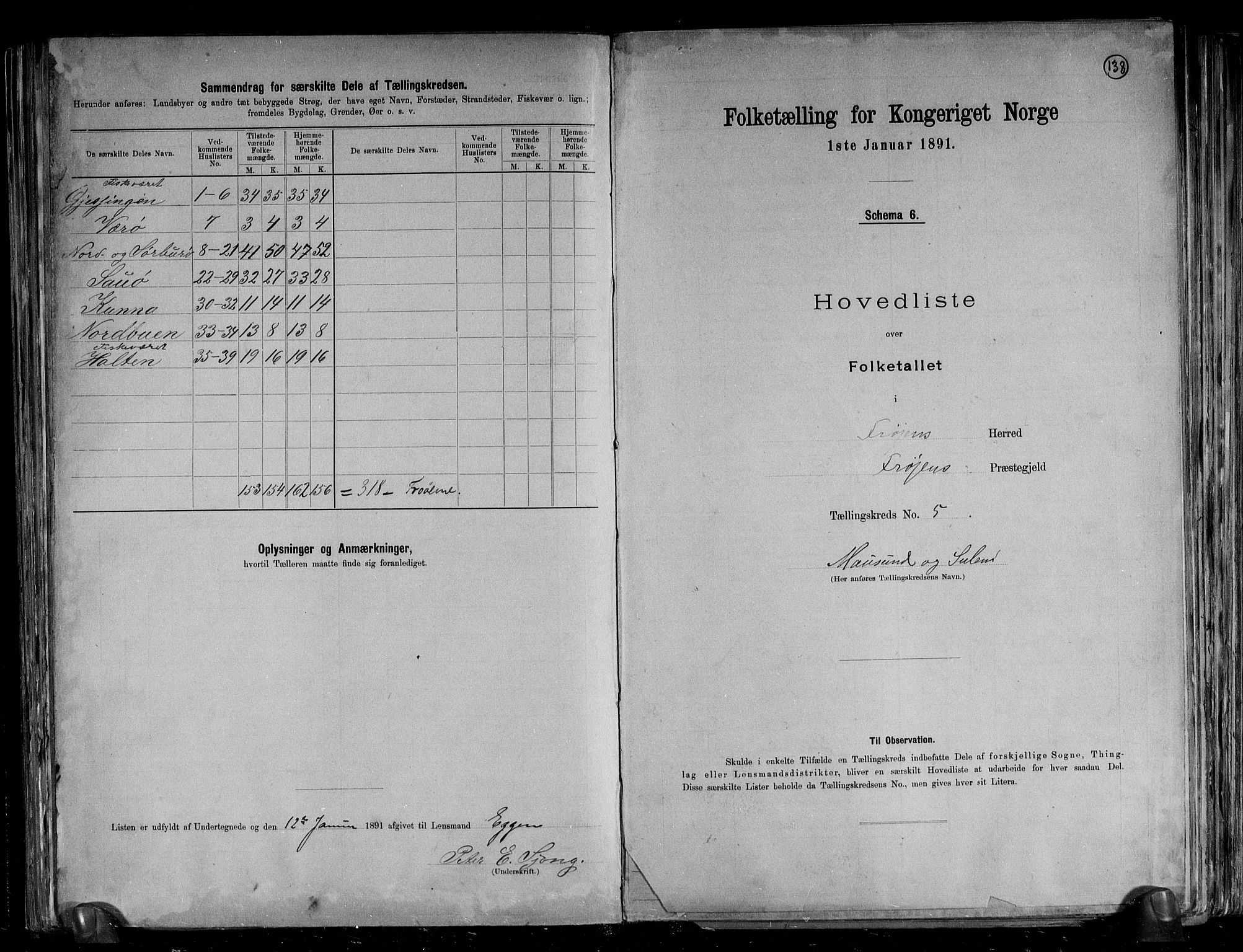 RA, 1891 census for 1619 Frøya, 1891, p. 18