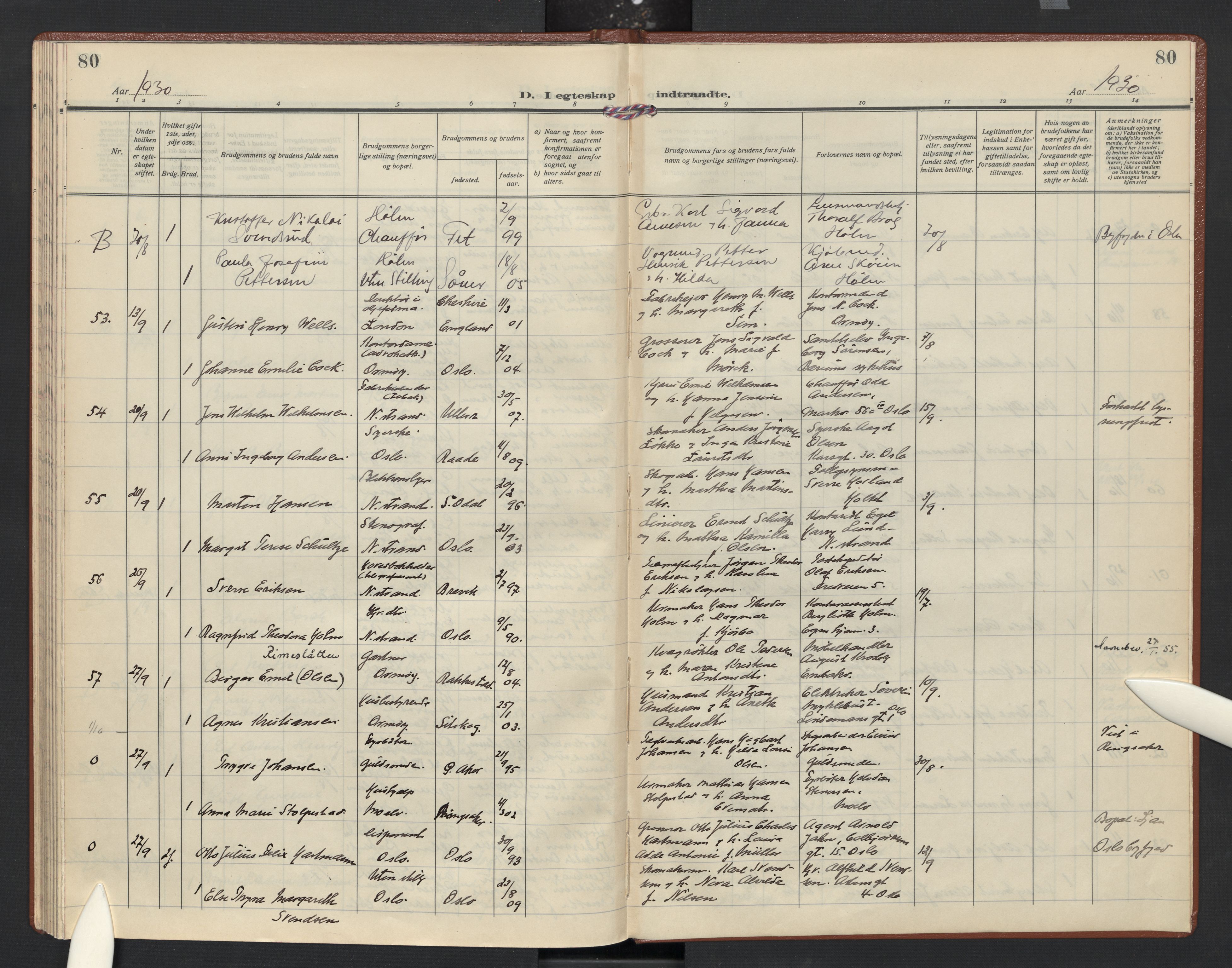 Nordstrand prestekontor Kirkebøker, AV/SAO-A-10362a/F/Fa/L0004: Parish register (official) no. 4, 1924-1930, p. 80