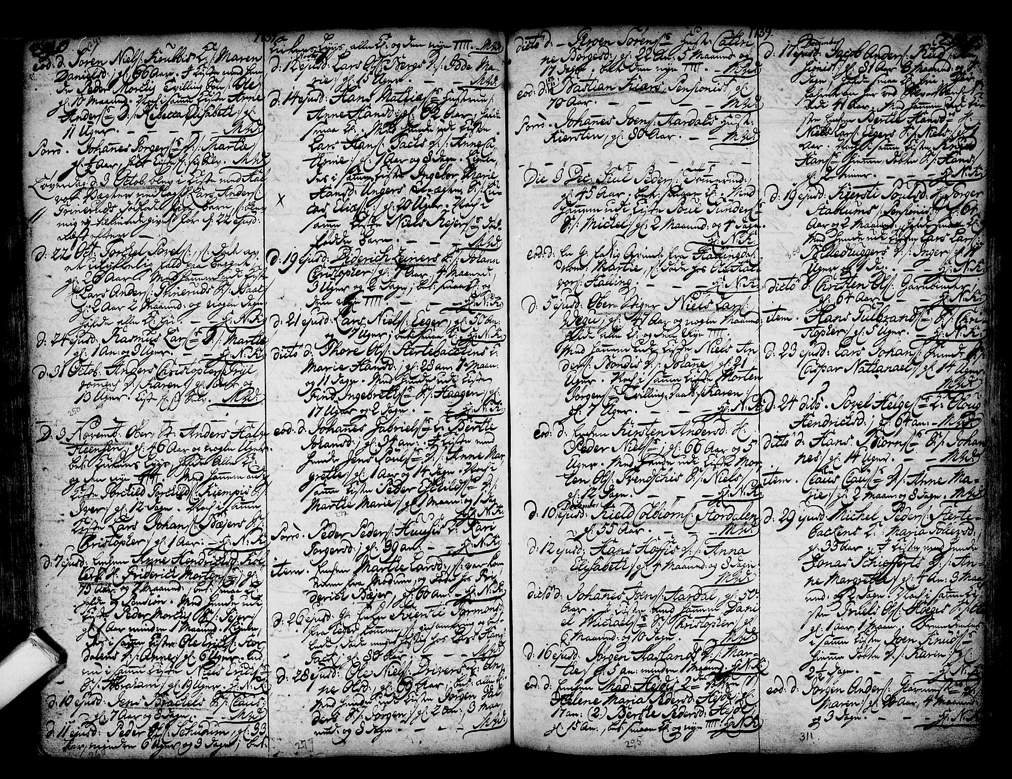 Kongsberg kirkebøker, SAKO/A-22/F/Fa/L0002: Parish register (official) no. I 2, 1721-1743, p. 290-291