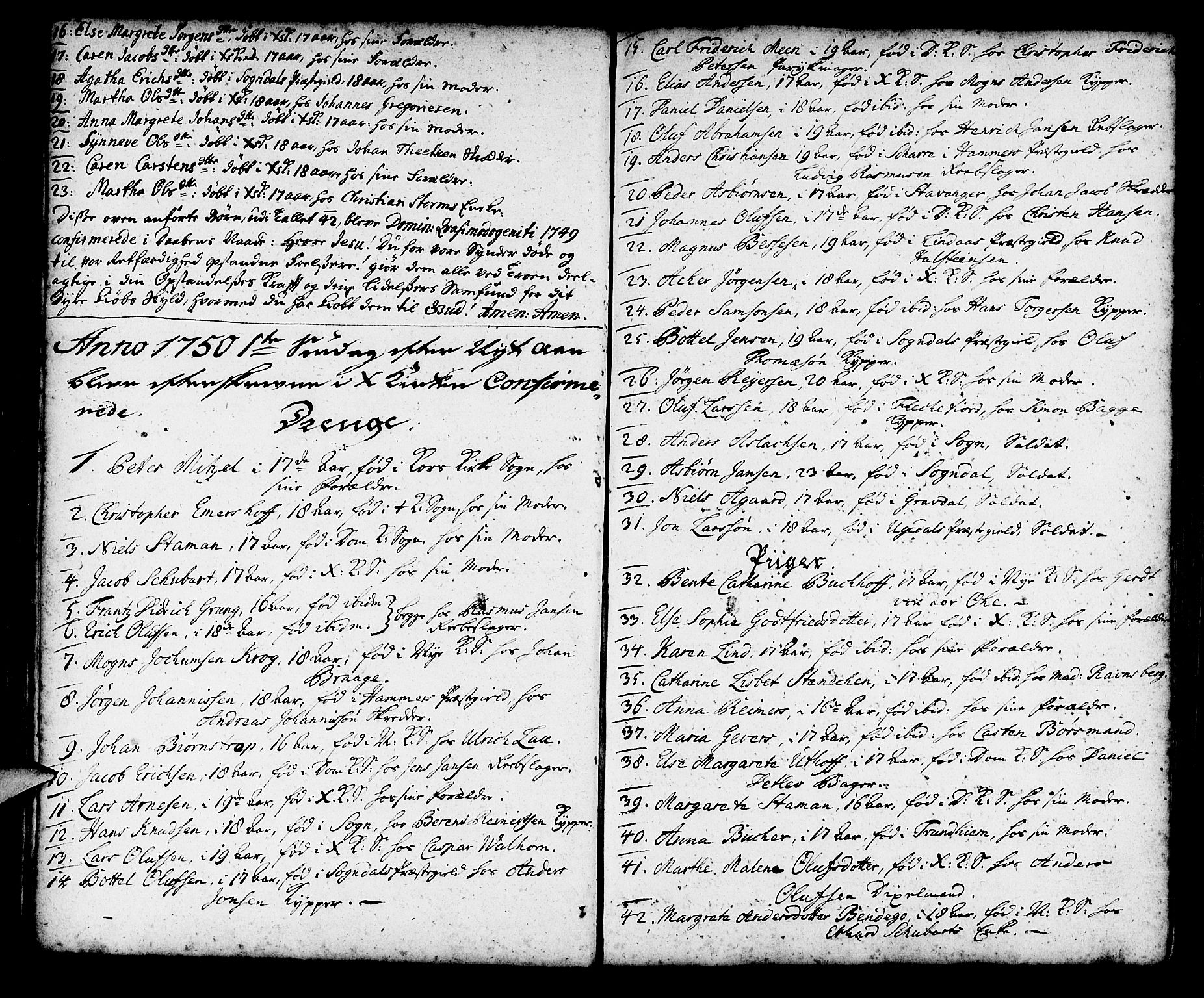 Korskirken sokneprestembete, SAB/A-76101/H/Haa/L0007: Parish register (official) no. A 7, 1736-1839, p. 38