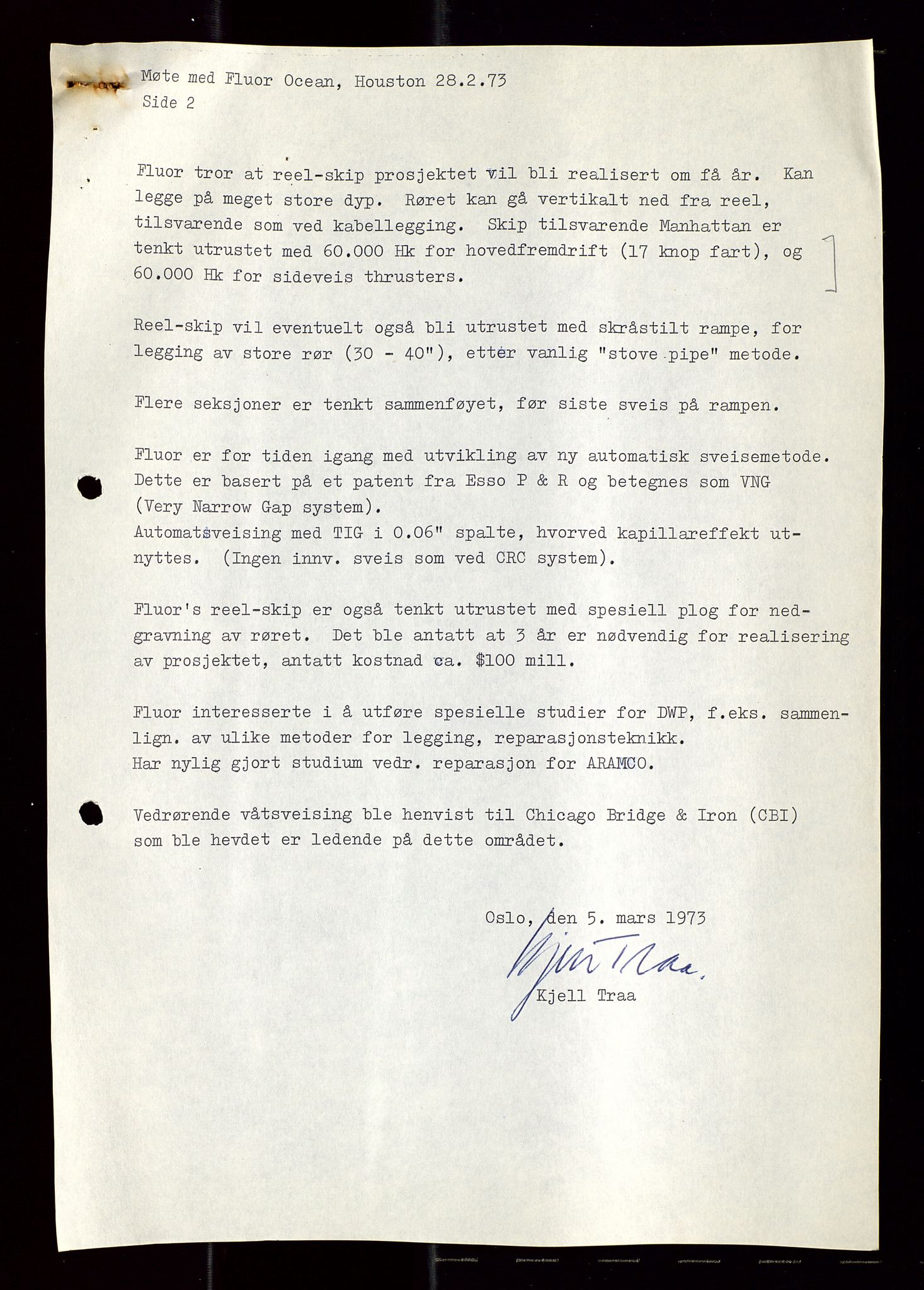 Industridepartementet, Oljekontoret, AV/SAST-A-101348/Di/L0003: DWP, møtereferater, 1972-1974, p. 339