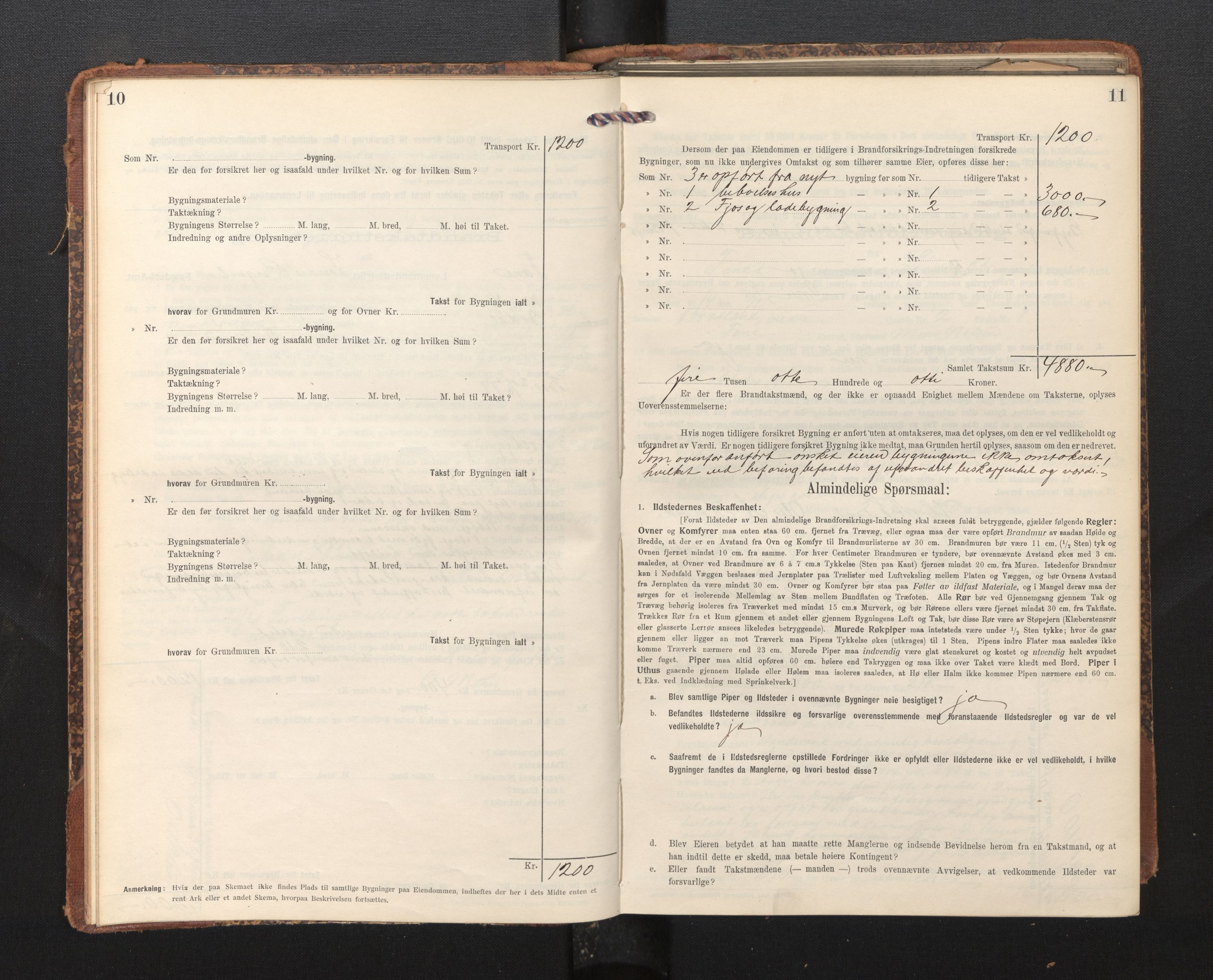 Lensmannen i Fana, AV/SAB-A-31801/0012/L0020: Branntakstprotokoll skjematakst, 1912-1917, p. 10-11