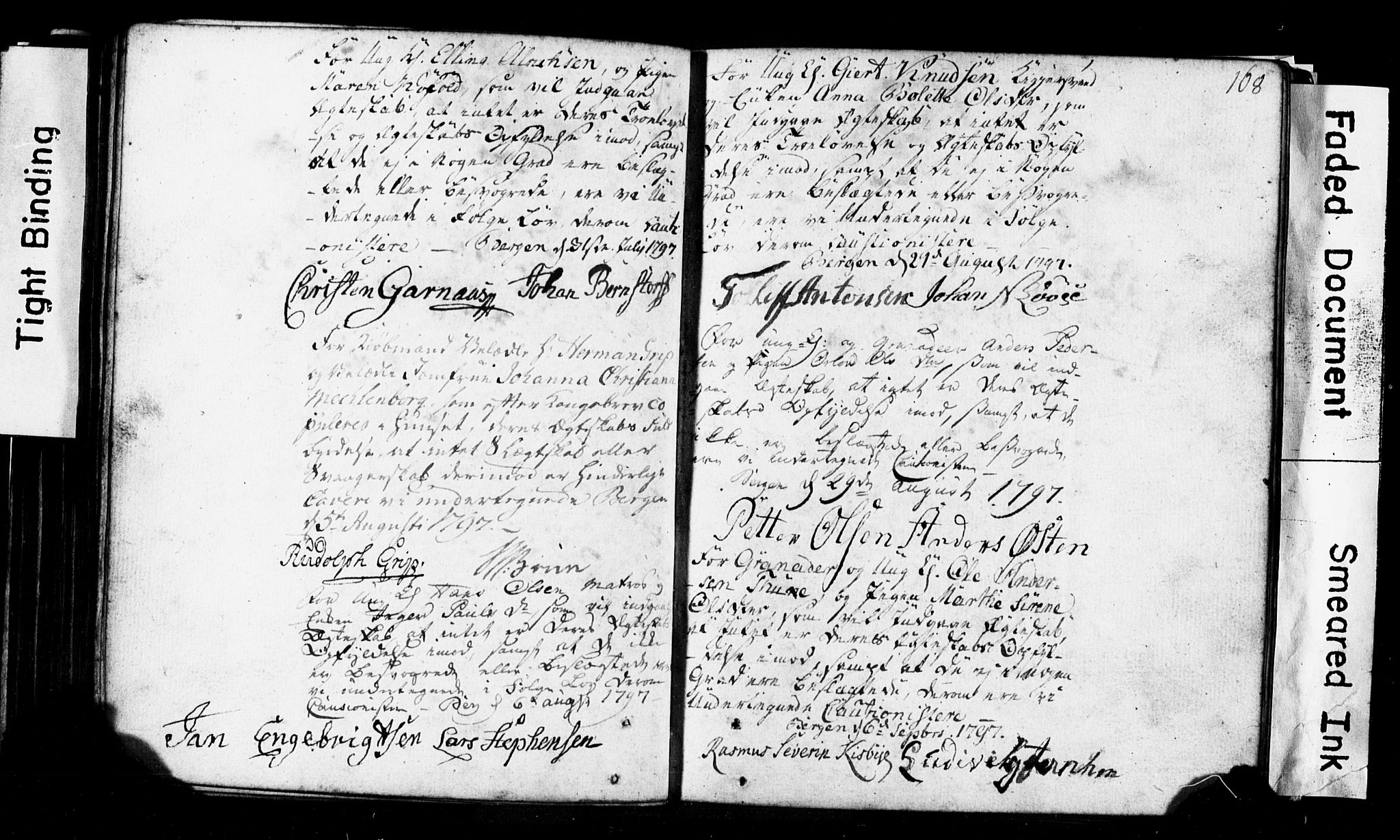 Korskirken sokneprestembete, AV/SAB-A-76101: Best man's statements no. II.5.1, 1776-1816, p. 168