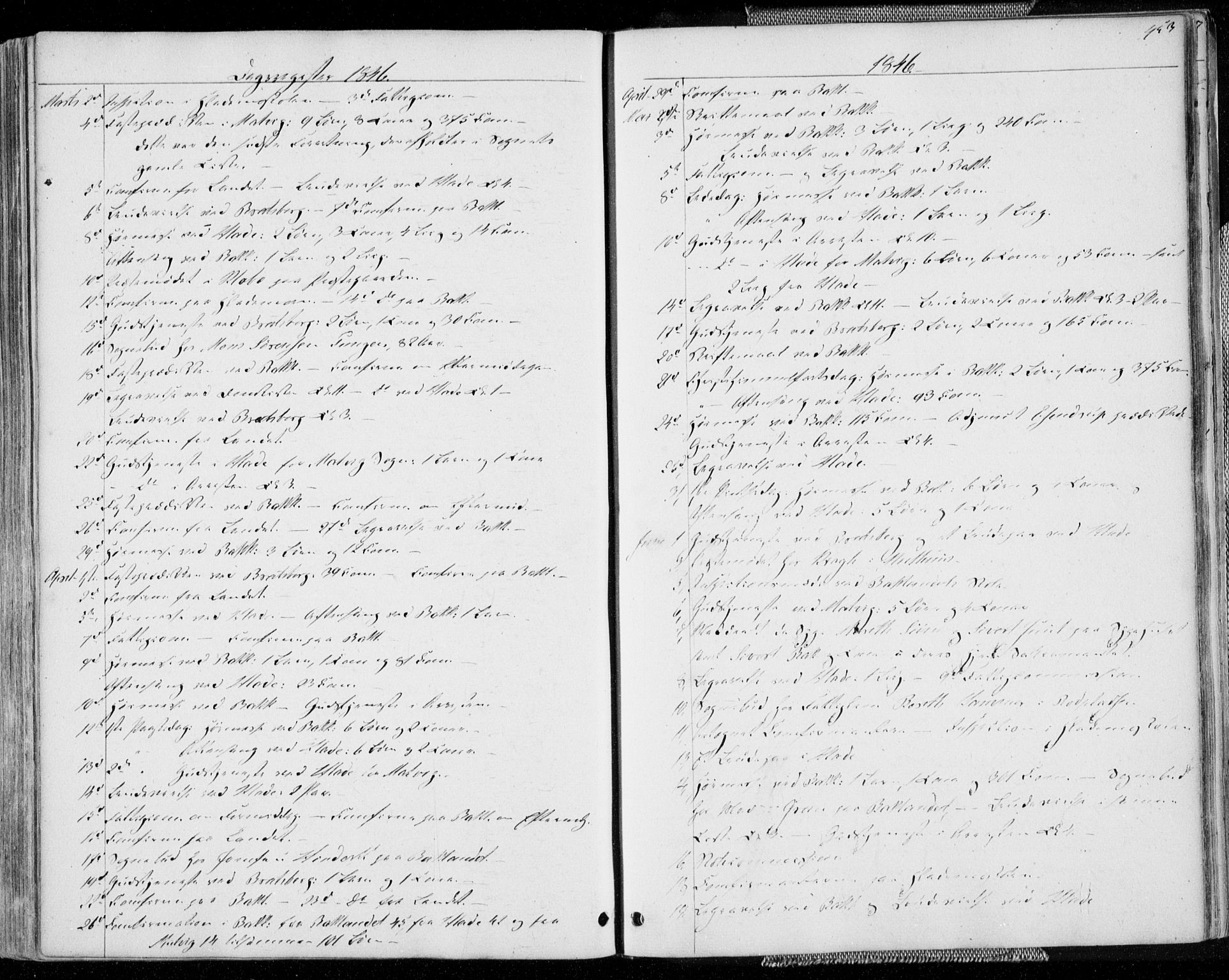 Ministerialprotokoller, klokkerbøker og fødselsregistre - Sør-Trøndelag, AV/SAT-A-1456/606/L0290: Parish register (official) no. 606A05, 1841-1847, p. 453